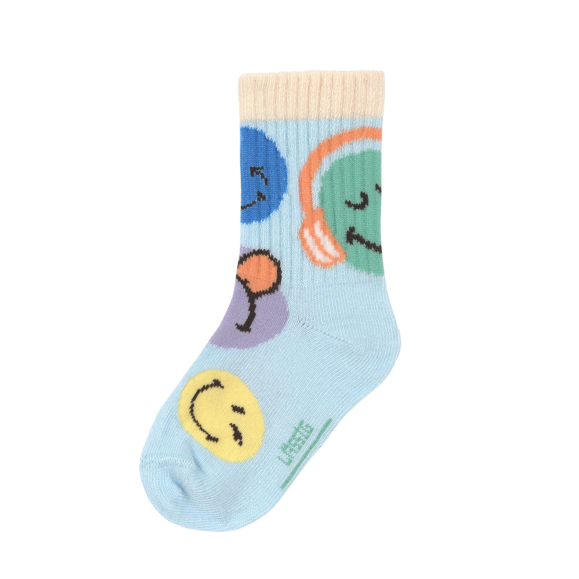 Socken, Kinder, Bunt, Gemustert, Smileys