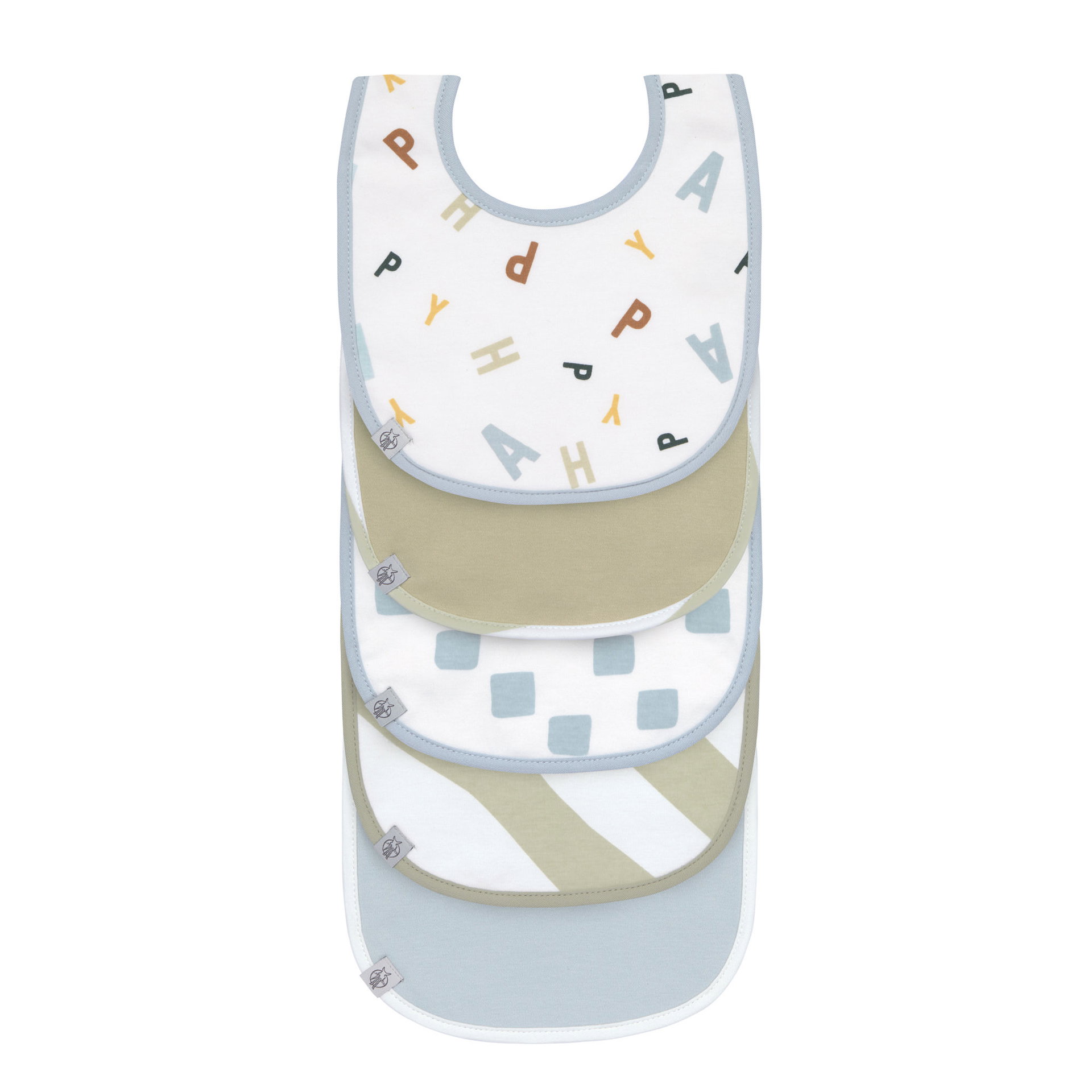 Bavoir Bébé Lässig Imperméable Avec Poche Attrape-miettes - Motif Animaux (6-24 Mois)