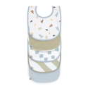 Bavoir Bébé Lässig Imperméable - Motif Animaux, Poche Attrape-miettes, Fermeture Velcro - 5
