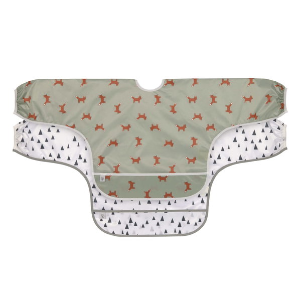 LÄSSIG Set 2 Bavaglini Garden Explorer - Cotone Organico 100% - Morbidi E Idrorepellenti Per Neonati (6-24 Mesi)