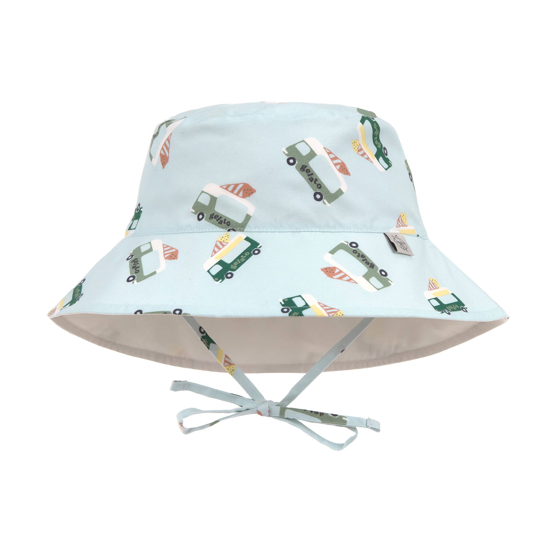 Bild 1 PreOrder 2026 -  Sun Protection Bucket Hat Ice Cream Truck  illusion blue, Hut, Sombrero, Sommerhut, Kinderhut, Muster Fahrzeuge