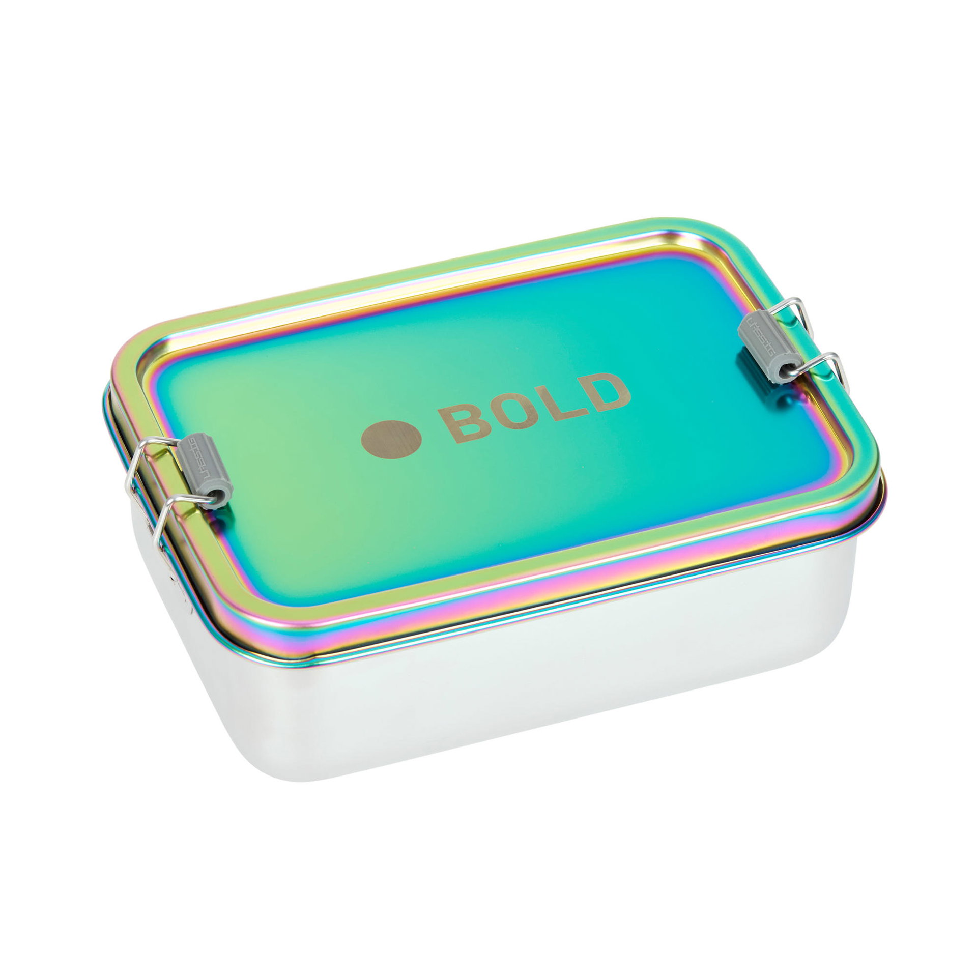 Brotdose Kinder - Edelstahl Lunchbox, BOLD, Rainbow Bunt