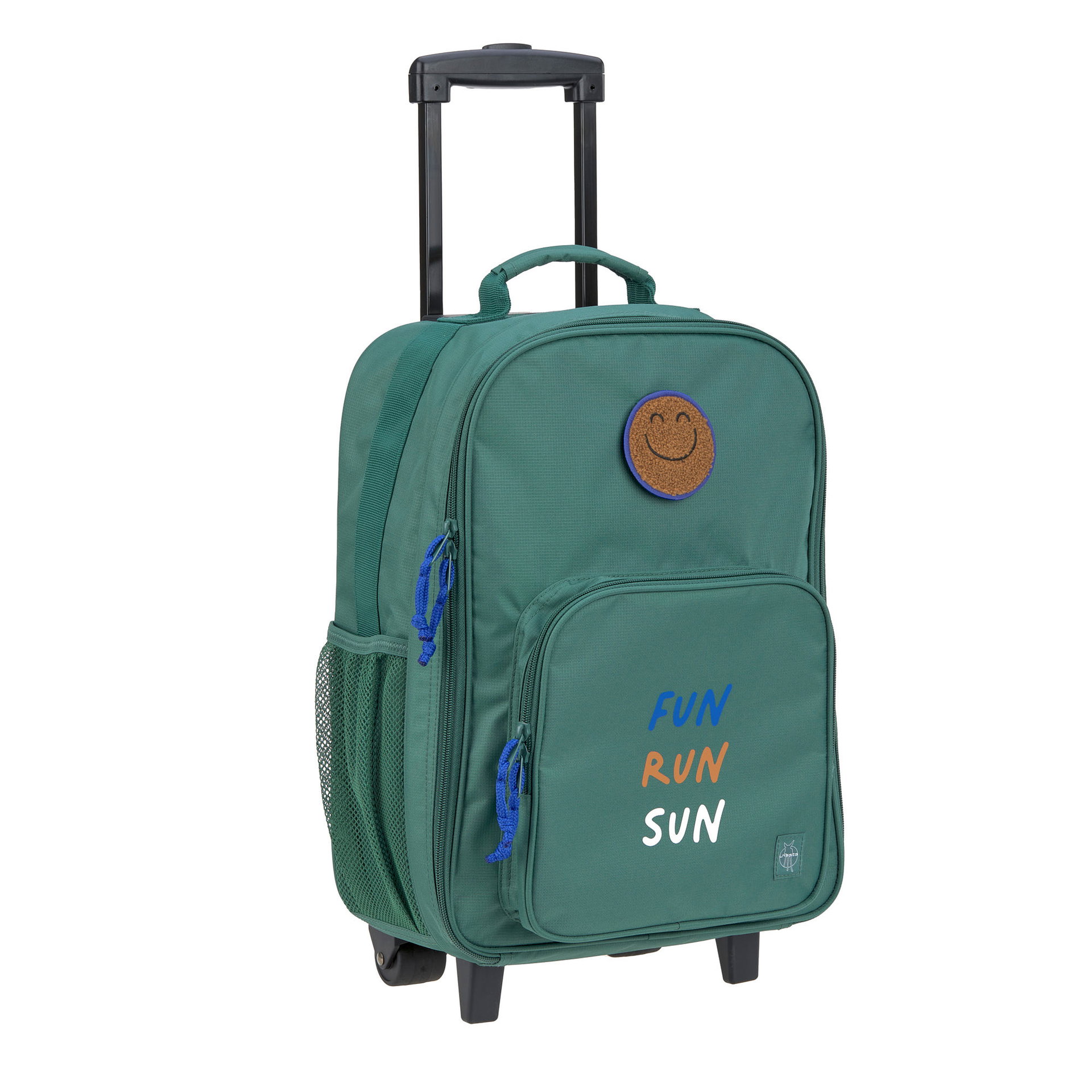 Koffer, Trolley, Reisekoffer, Rucksack?, Glücksbadge?