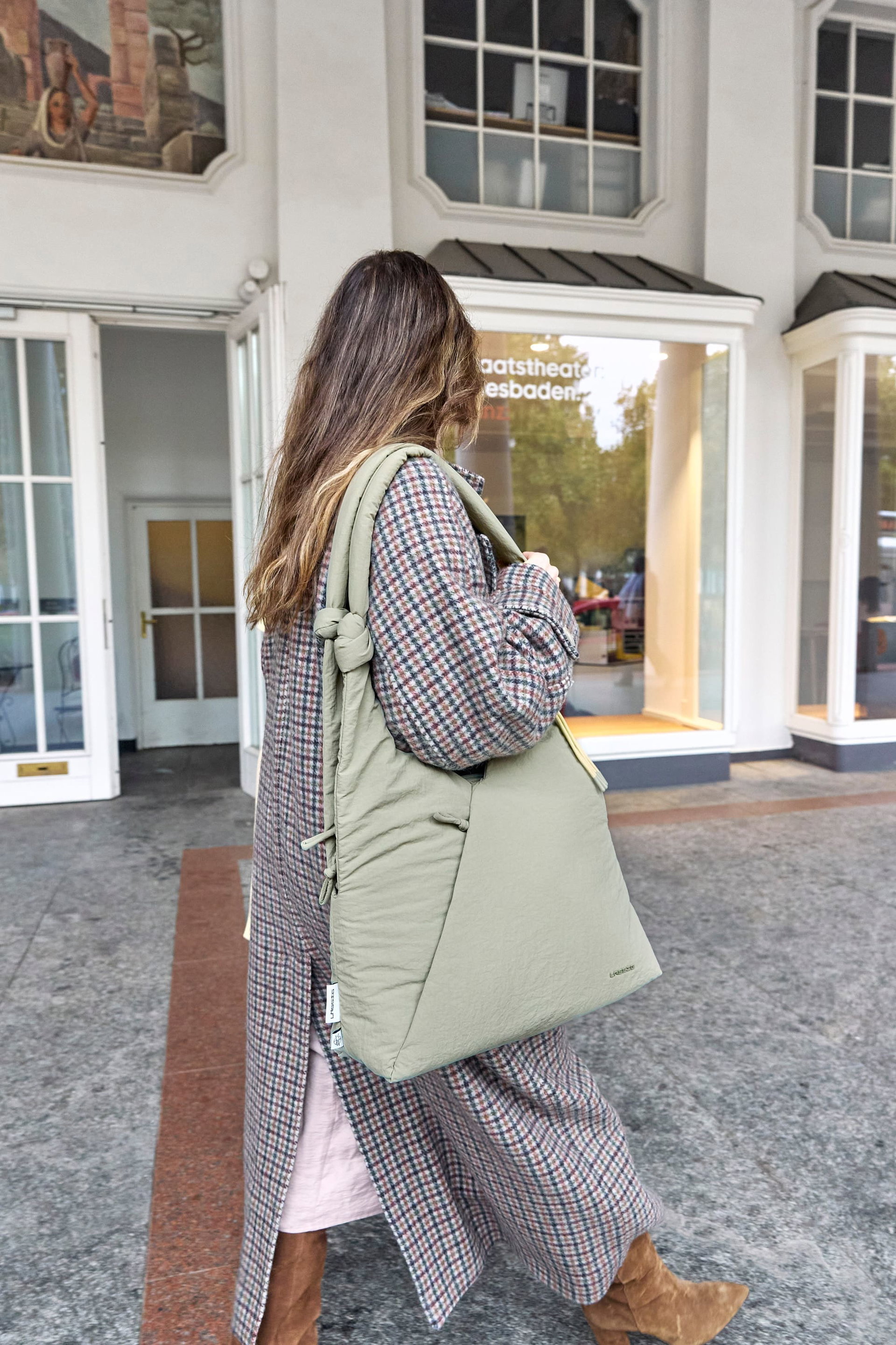 Tasche, Handtasche, Mantel, Person, Frau