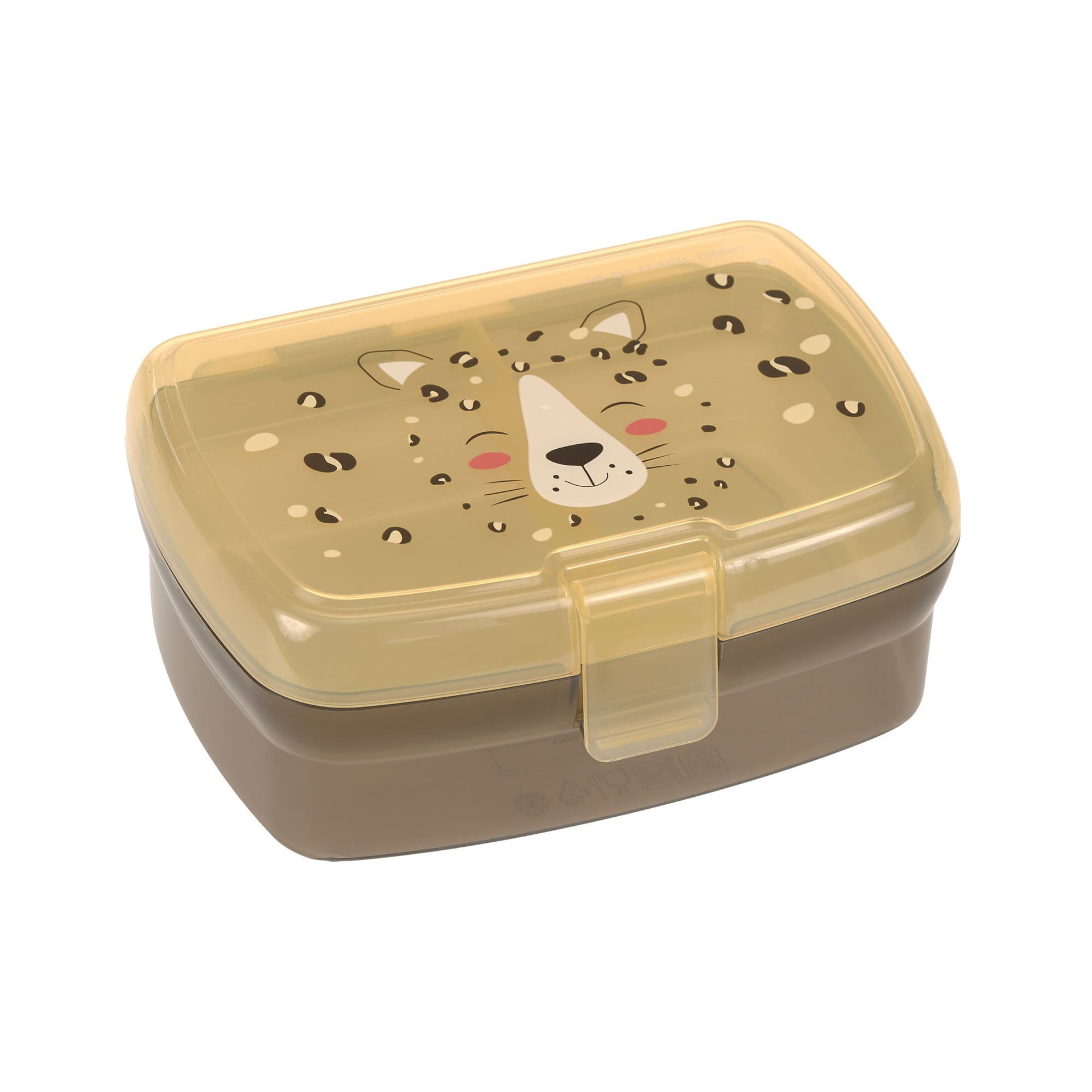 Lunchbox, Kids, Bärengesicht, Plastik, Verschlussdeckel