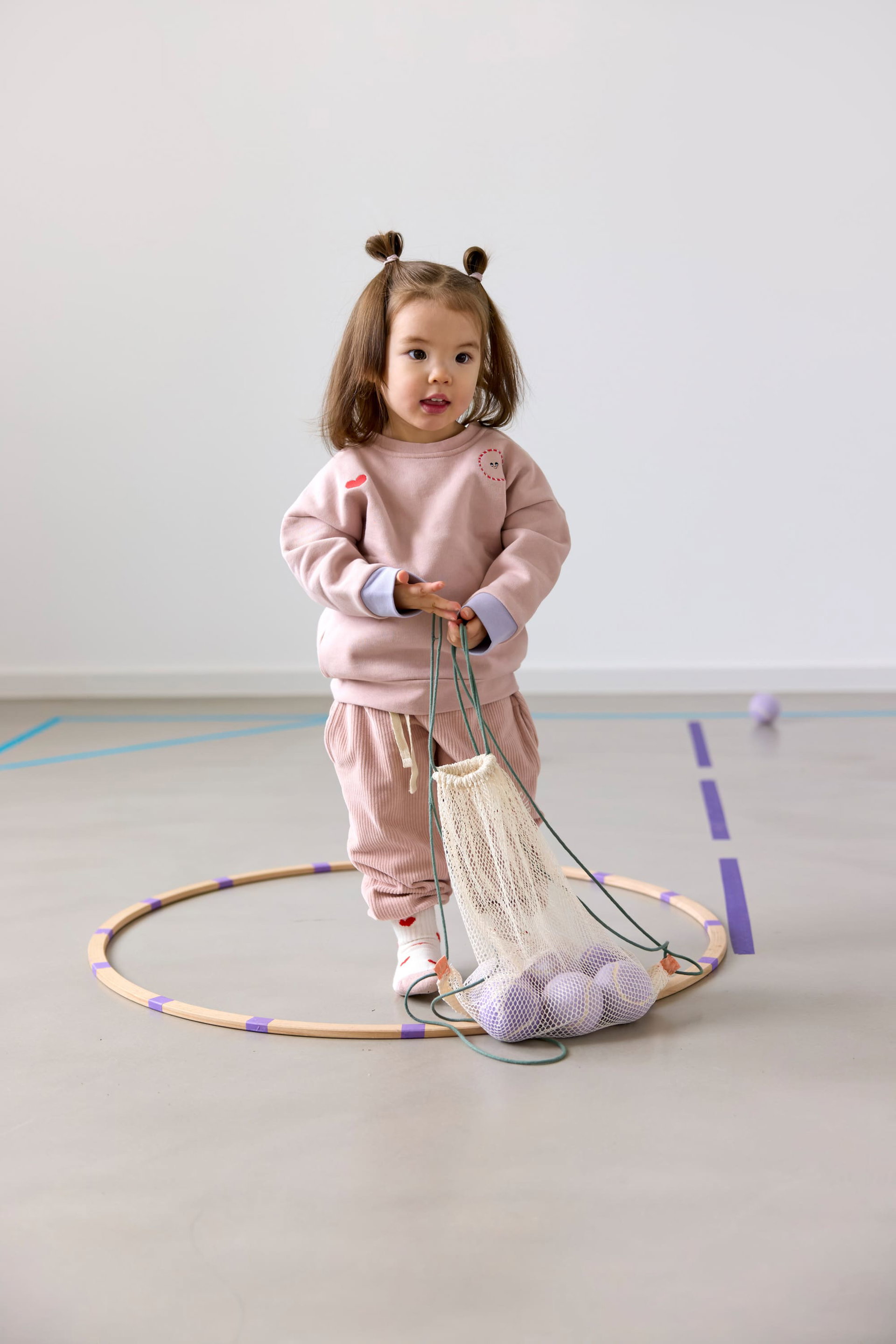 baby, Kind, Pullover, Mesh-Tasche, Hula-Hoop