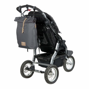 Sac à Dos à Langer LÄSSIG Rolltop Up Backpack Olive - Matelas à Langer, Fixation Poussette, Éco-responsable