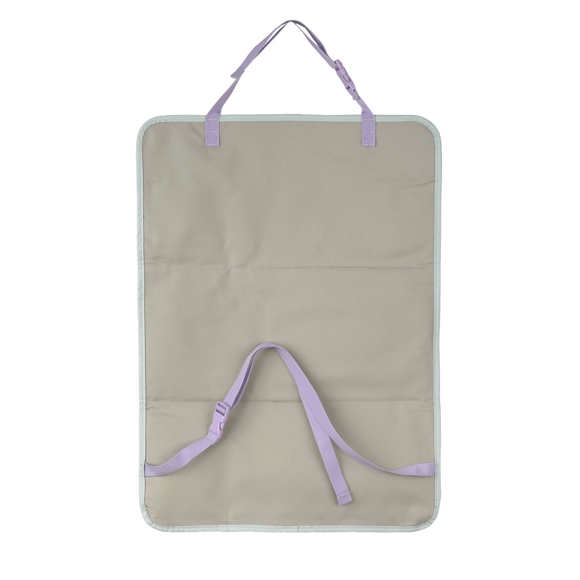 Reise-Tasche, faltbare Matte, Beige, Lila-Träger, Tragetasche