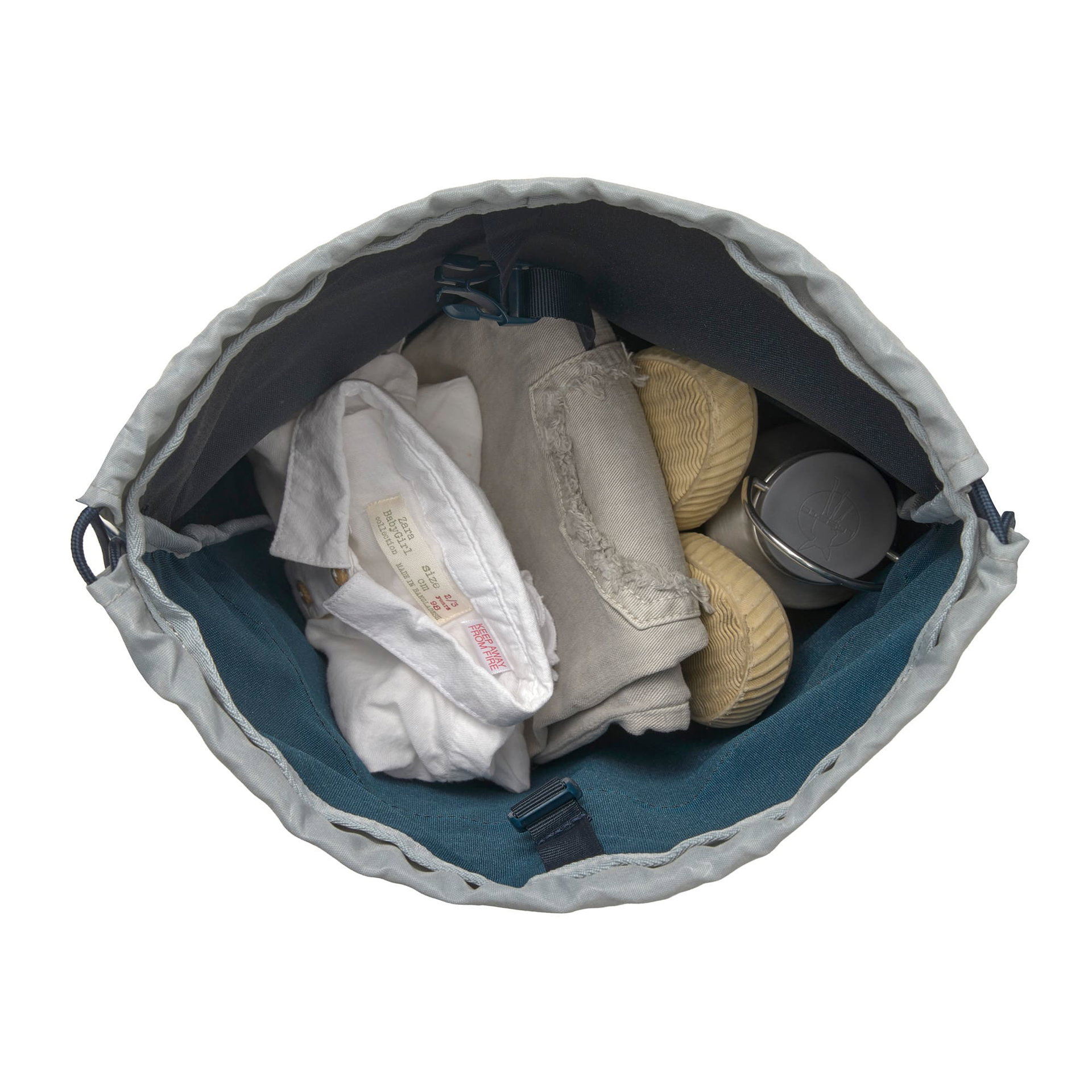 Tagesrucksack, Rucksack Innenraum, Tasche, Kompakt, Seitenansicht