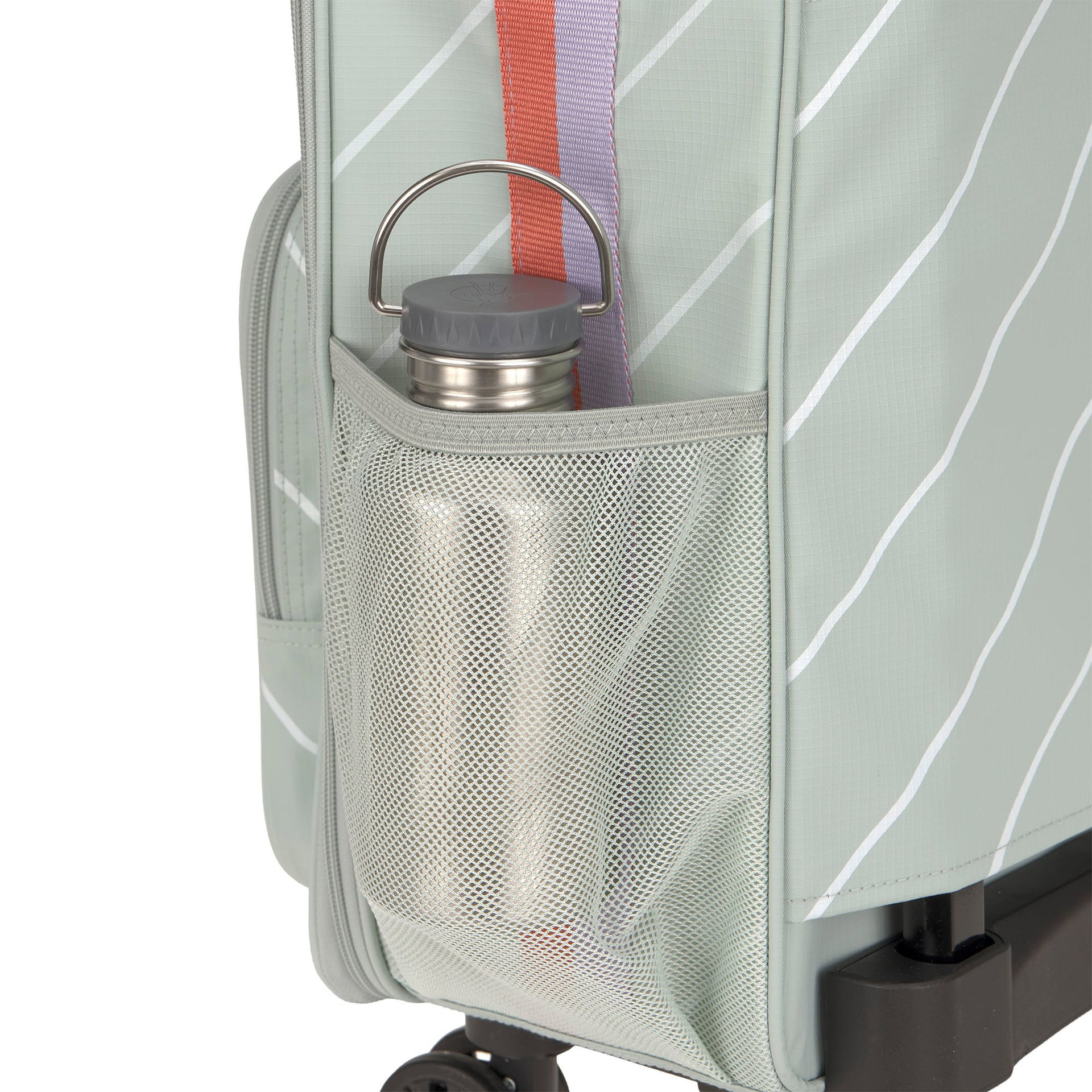 Koffer, Stauraum, Wasserflasche, Netztasche, Rollen