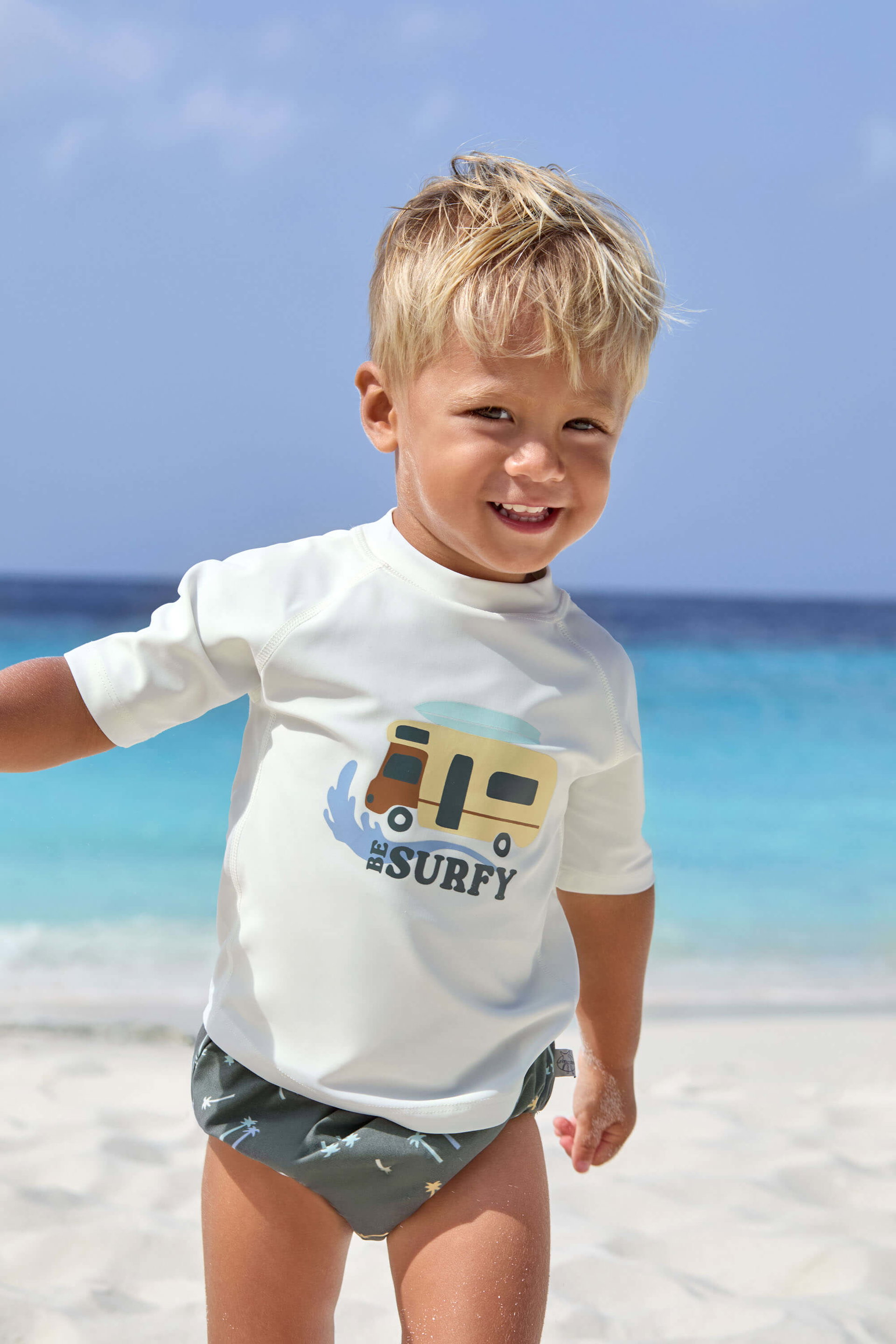 Bild 3 UV Shirt Kinder Kurzarm - Camper, Weiß