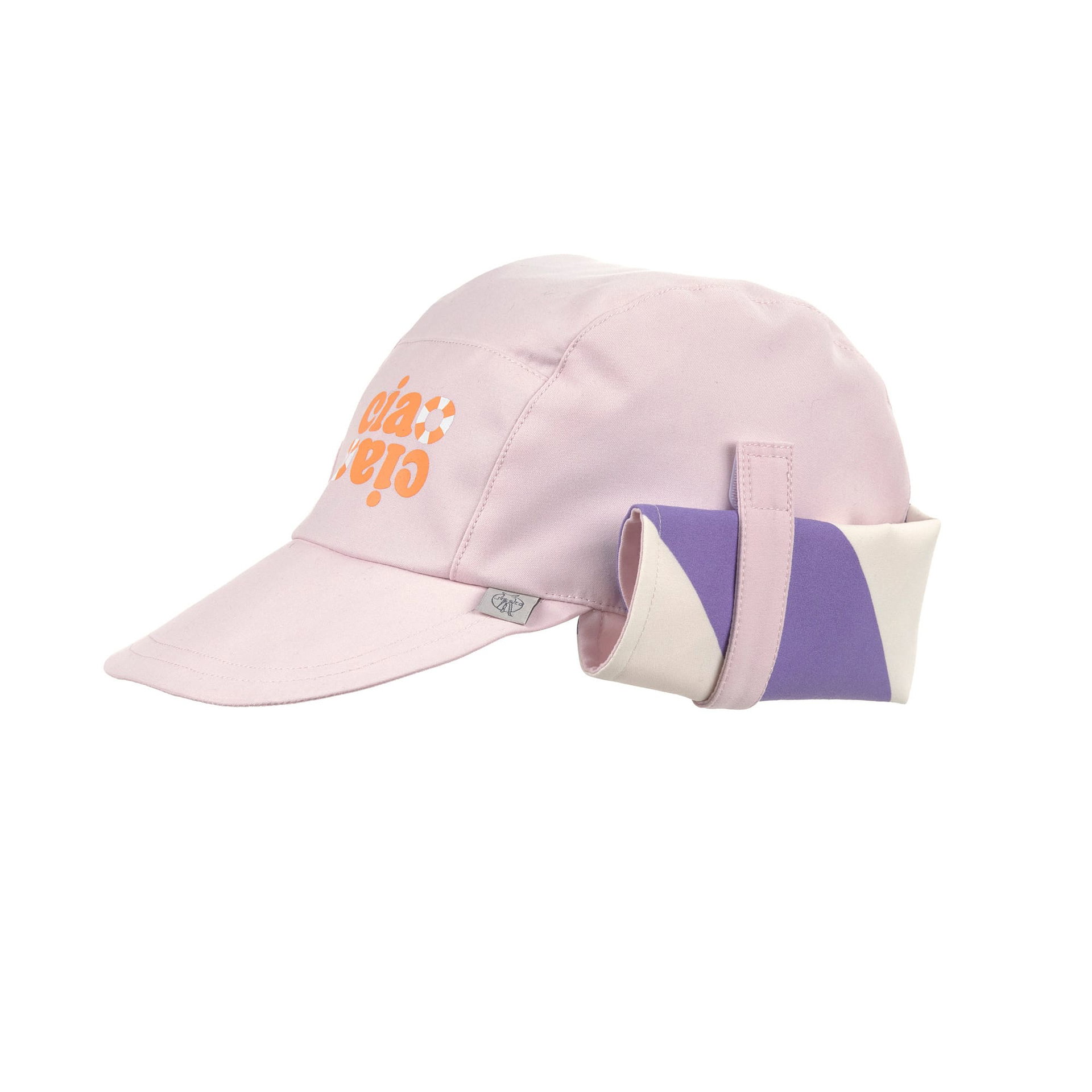 Baseball cap, Pink cap, Purple strap, Adjustable strap, Side pocket accessory