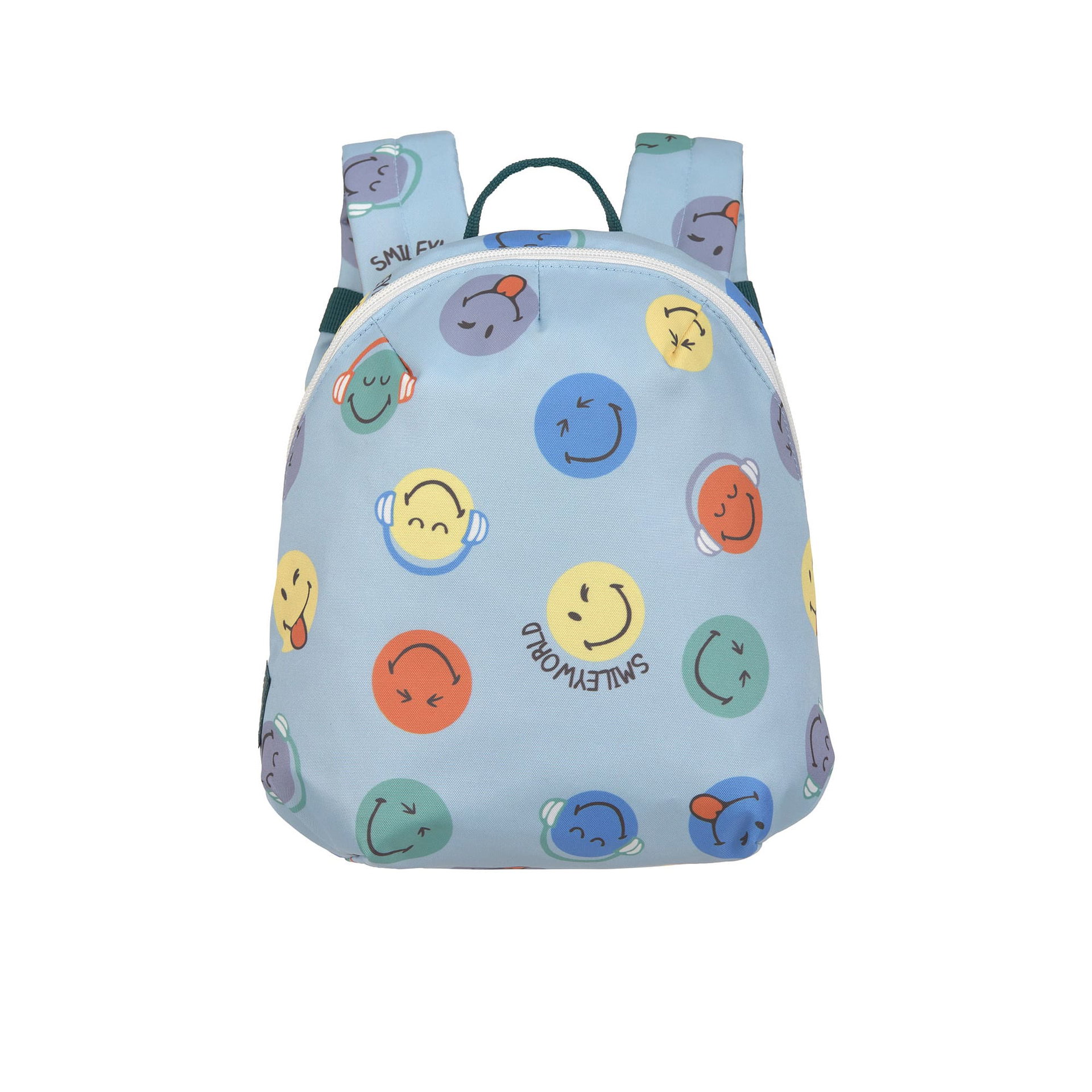 Bild 1 Tiny Backpack SmileyWorld® blue, Tasche, Rucksack, Rucksack, Kinder, Smiley, Muster, Hellblau