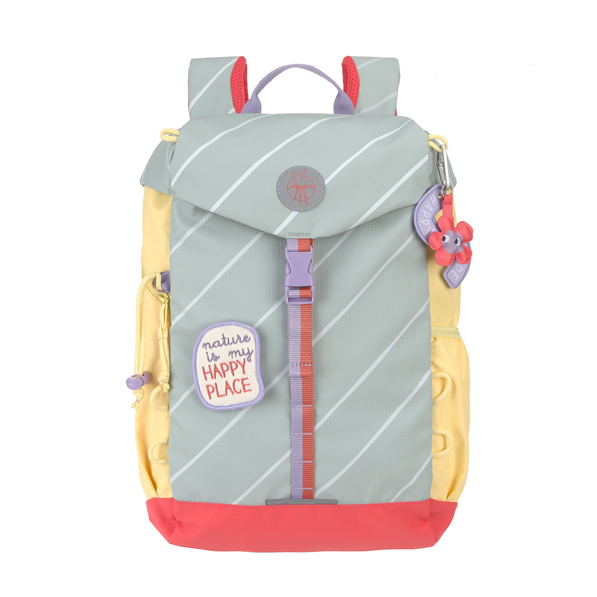 Rucksack, Schultasche, Gelb, Mehrfarbig, Streifen