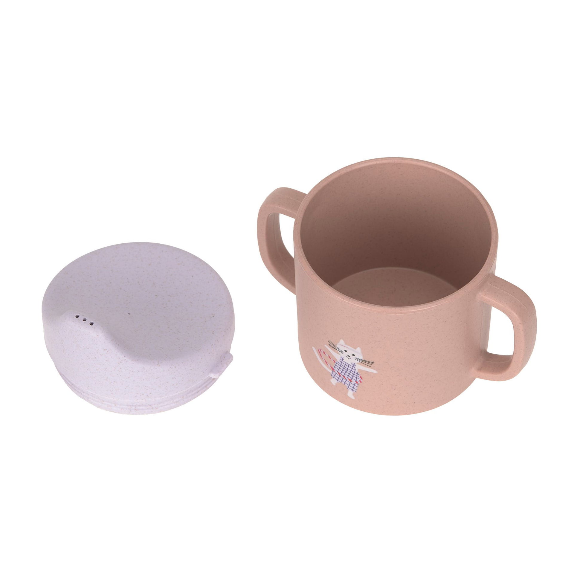 Bild 2 Sippy Cup PP/Cellulose Tiny Team Cat, Pokal, Kunst, Porzellan, Töpferei