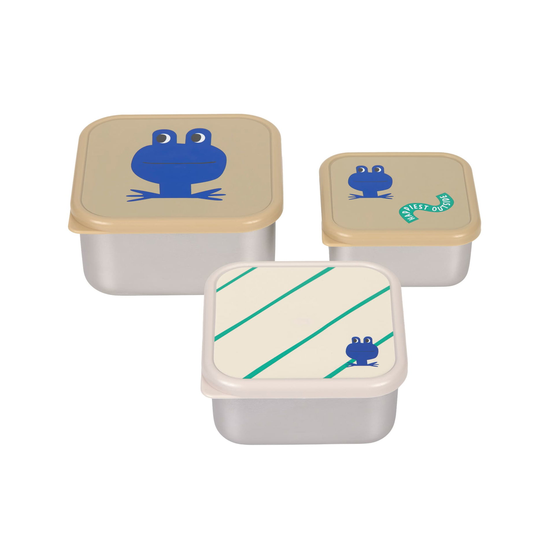 Schmuckdose, Aufbewahrungsdose, Snackbox, Keksdose, Frosch-Motiv