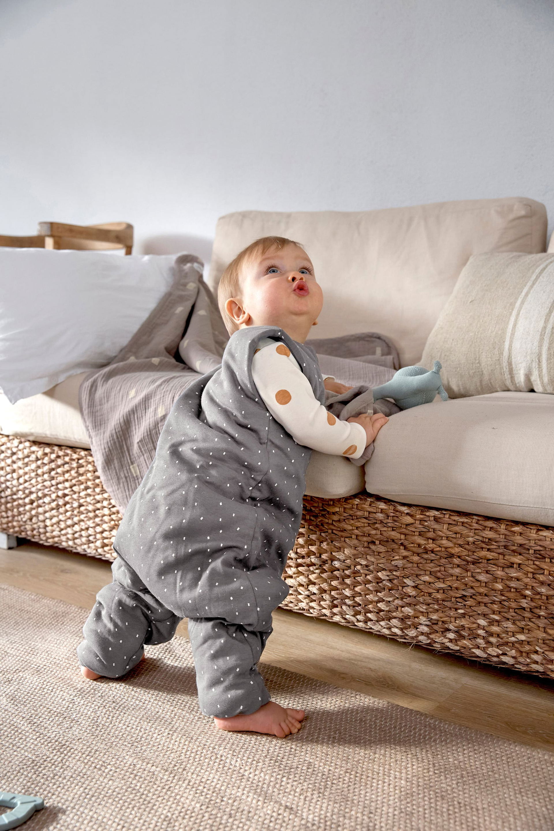 Combinaison pour dormir, Pois Anthracite Lässig - Main Image