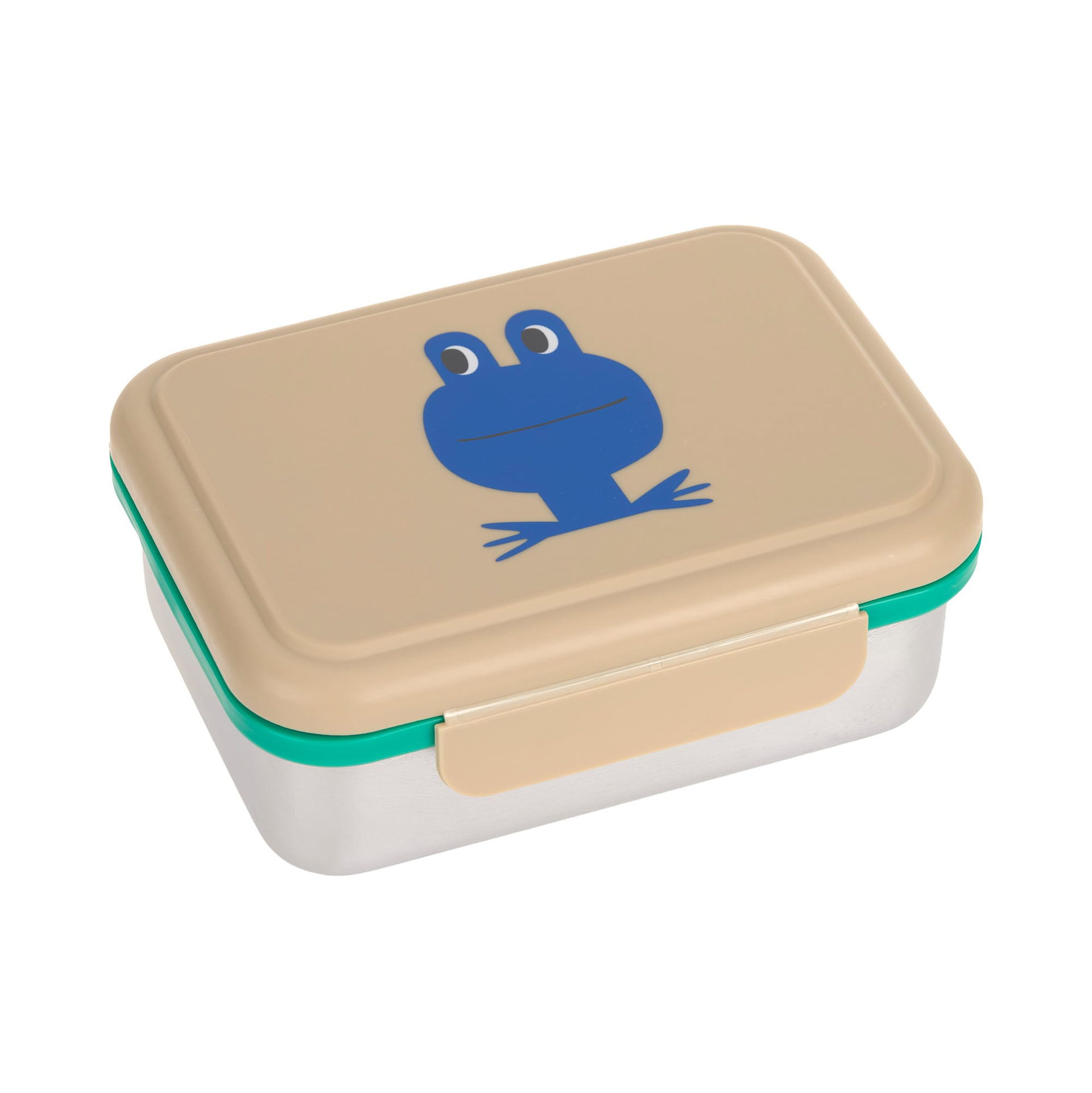 Brotdose, Snackbox, Kinderbox, Becherdeckel, Frosch-Design