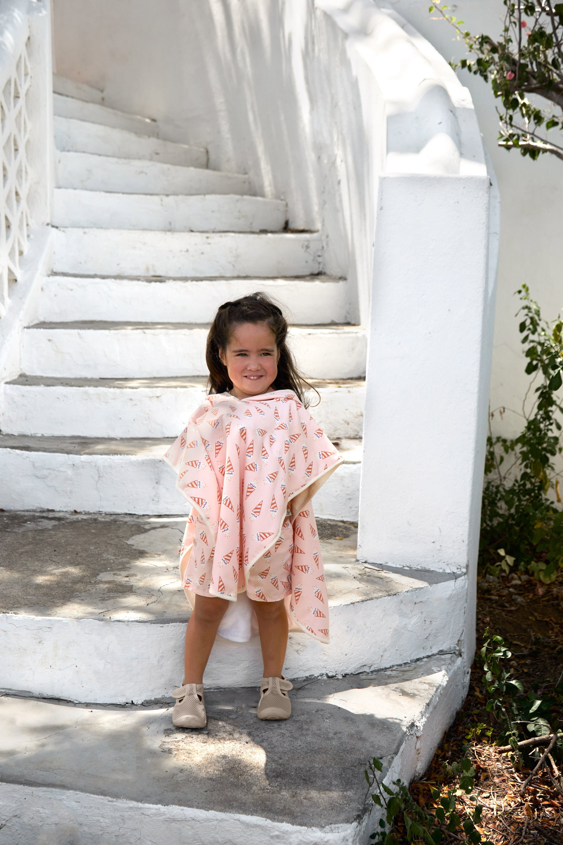 Photographie, Portrait, Treppe, Kleid, Mantel