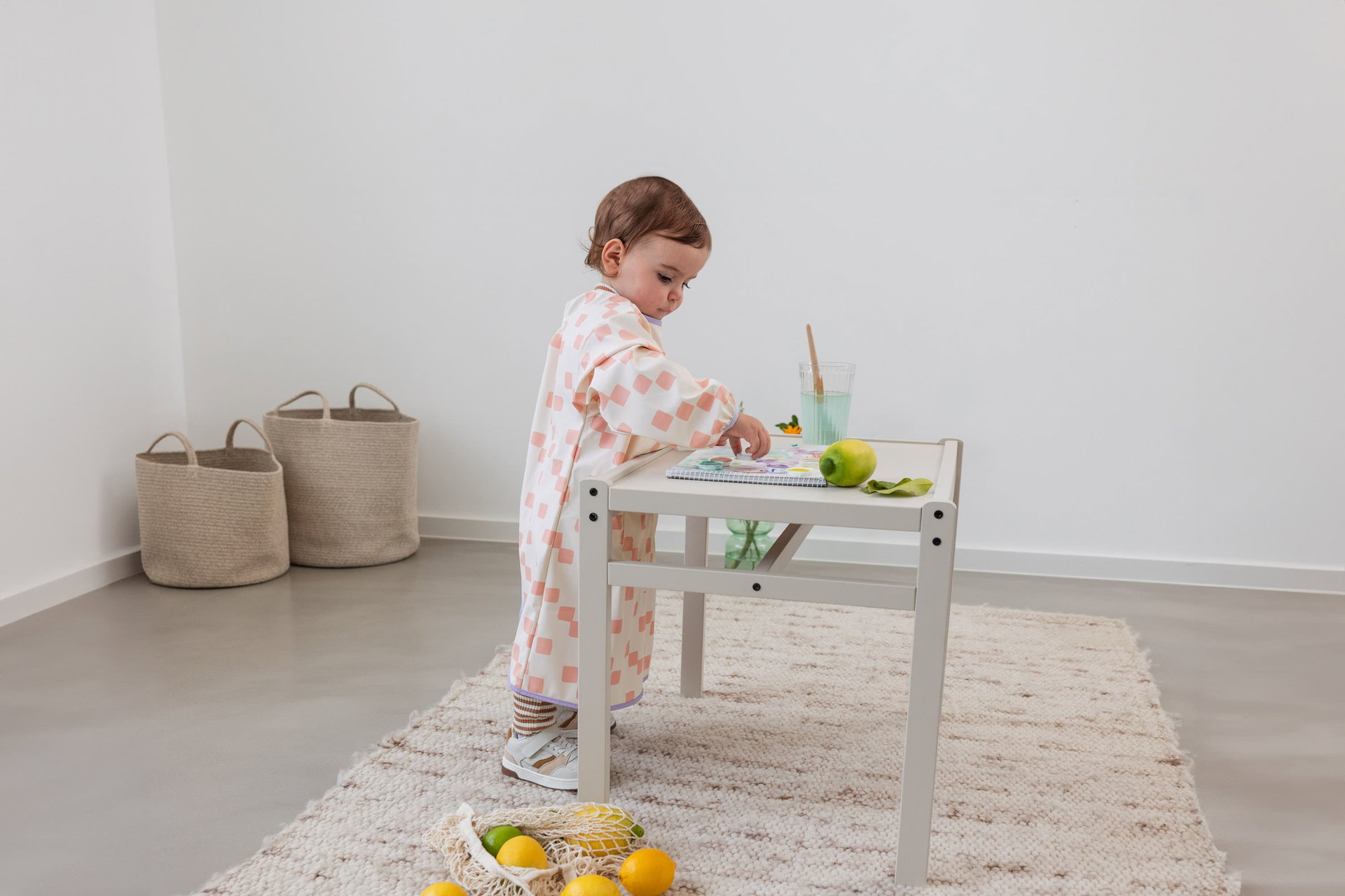 Bild 3 Malkittel Kinder - Happy Fruits, Rosa