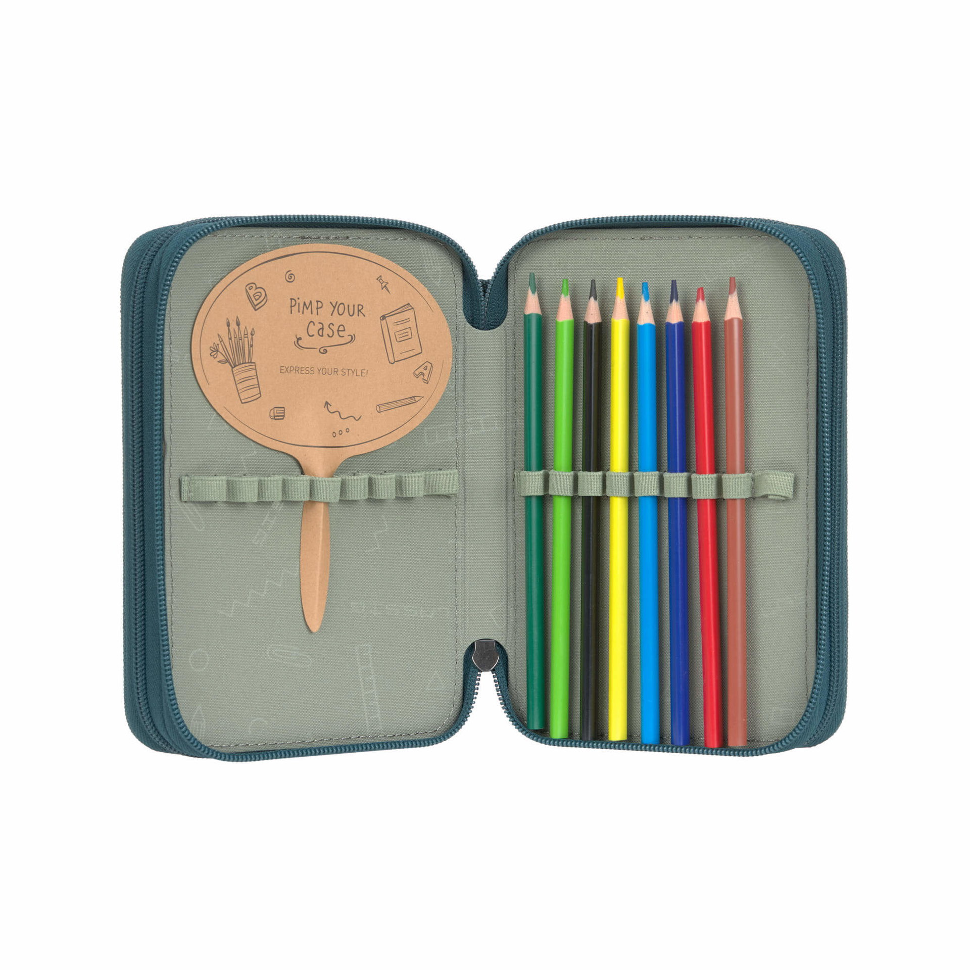Schreibset, Buntstifte, Schreibwaren, Etui, Radiergummi
