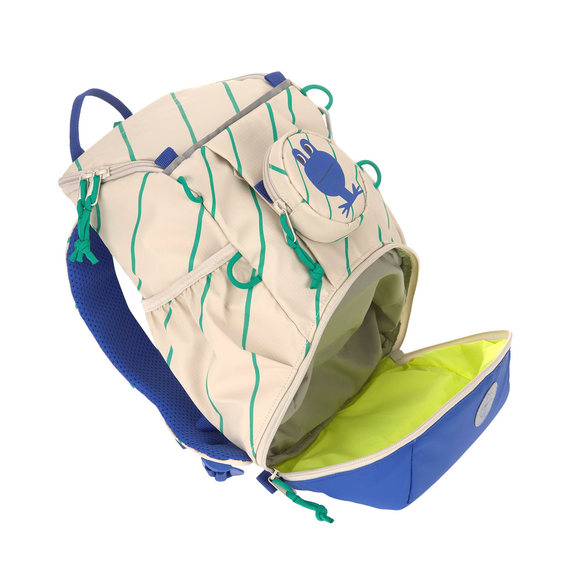 Rucksack, Schultasche, Kinderrucksack, Krokodil-Aufnäher, Stofftasche