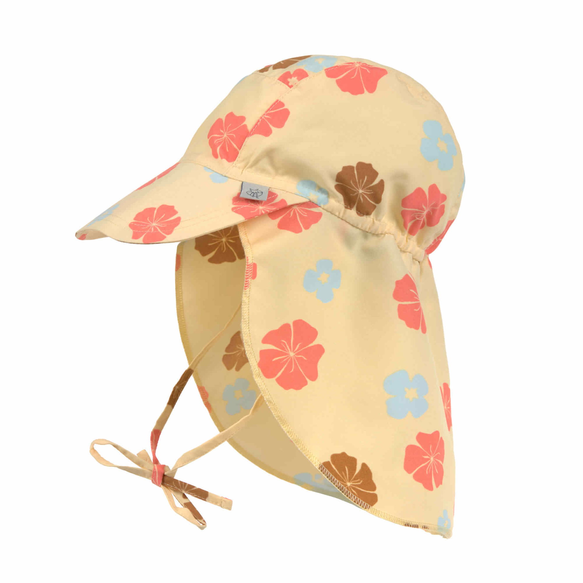 Bild 1 PreOrder 2025 Sun Protection Flap Hat  Flowers vanilla