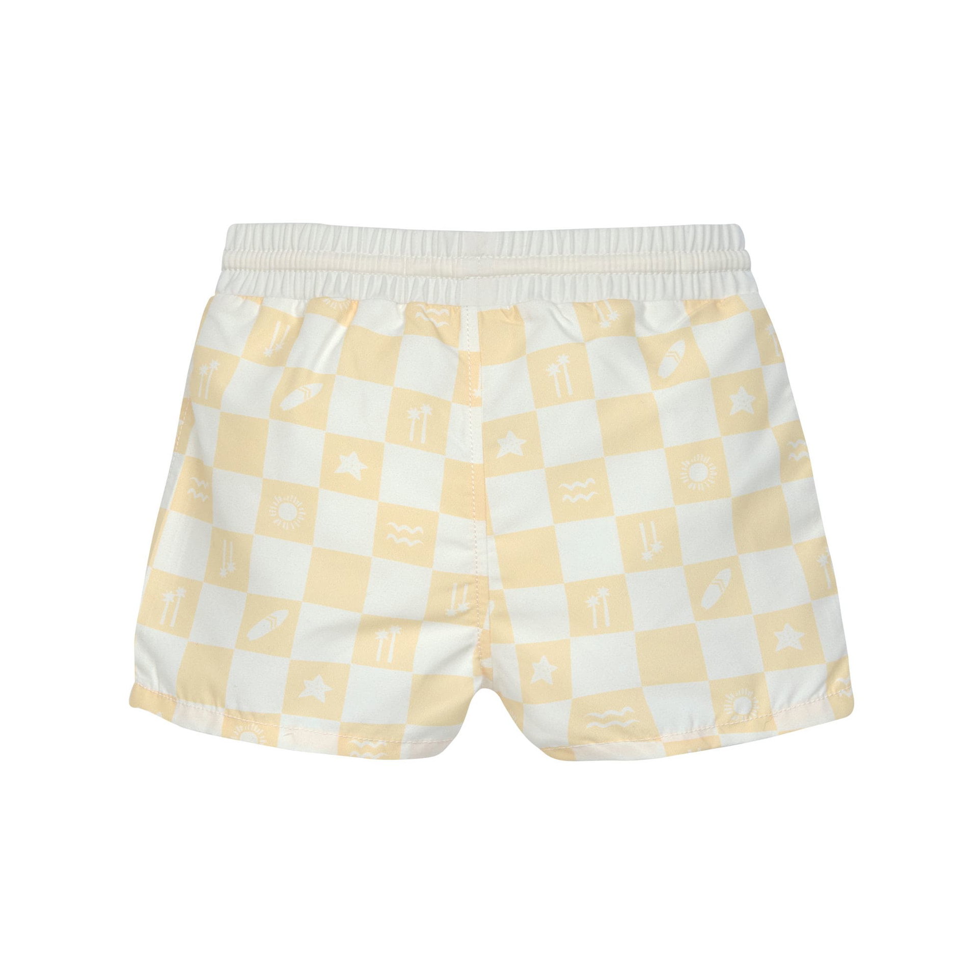 Bild 4 Badehose Baby (mit Windel) - Kariert, Gelb