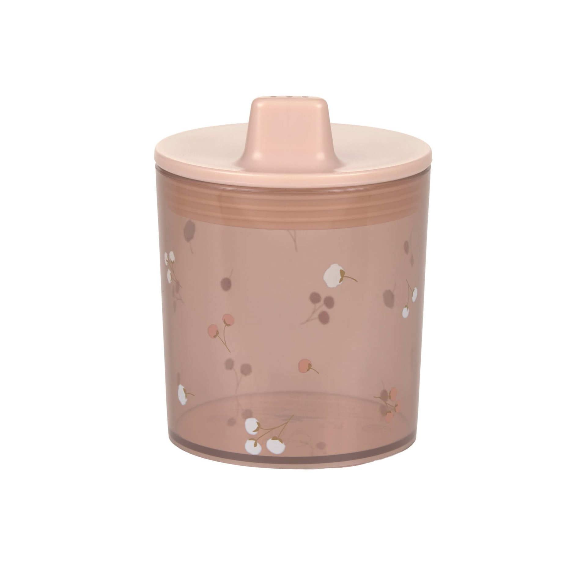 Vorratsdose, Kunststoff, Rosa, Blumenmuster, Deckel