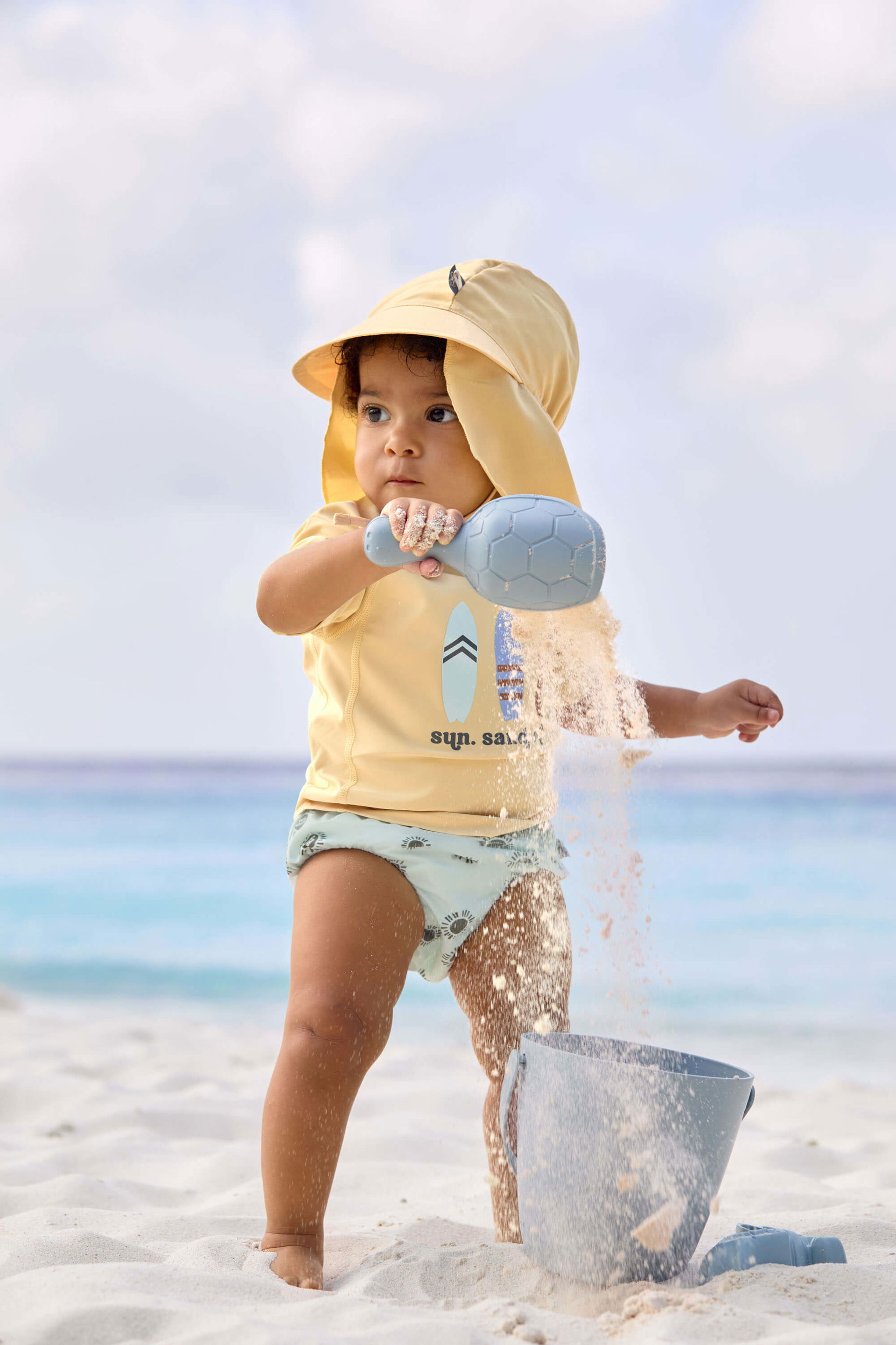 Maillot de bain couche bébé Soleil, vert écume Lässig