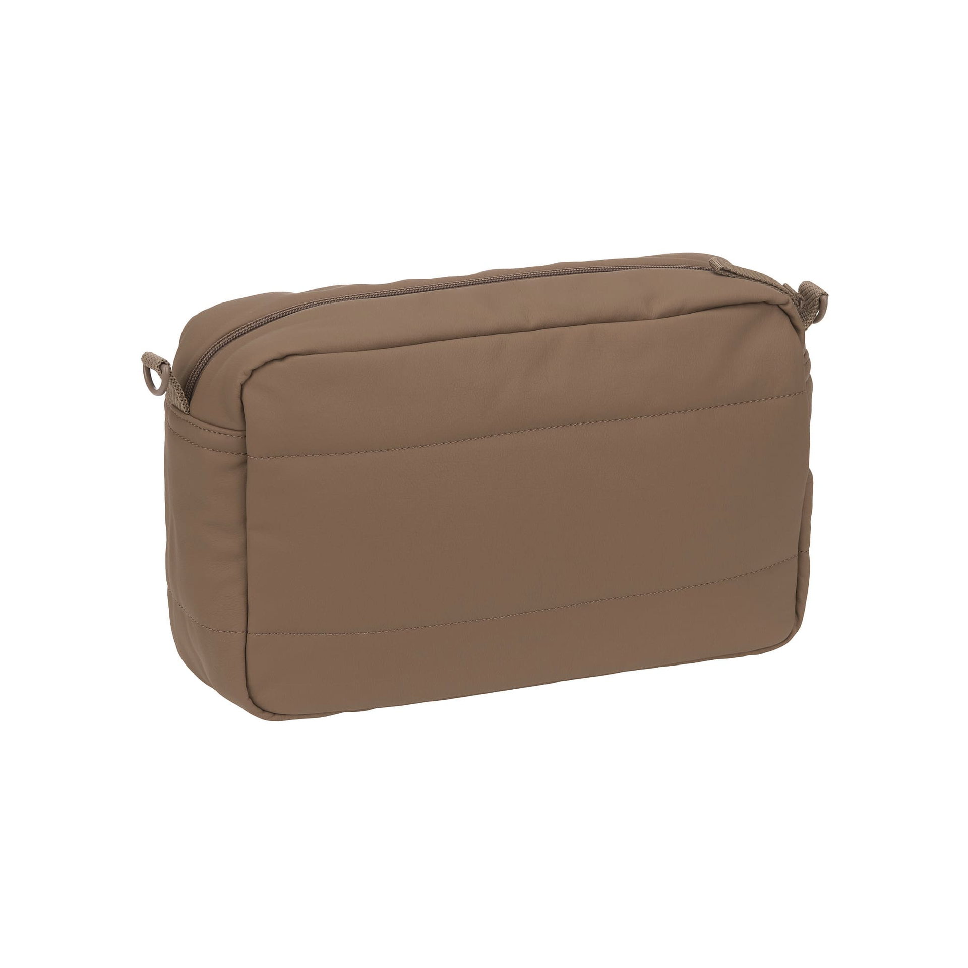 tasche, kosmetiktasche, reissverschluss, braun, einteilung