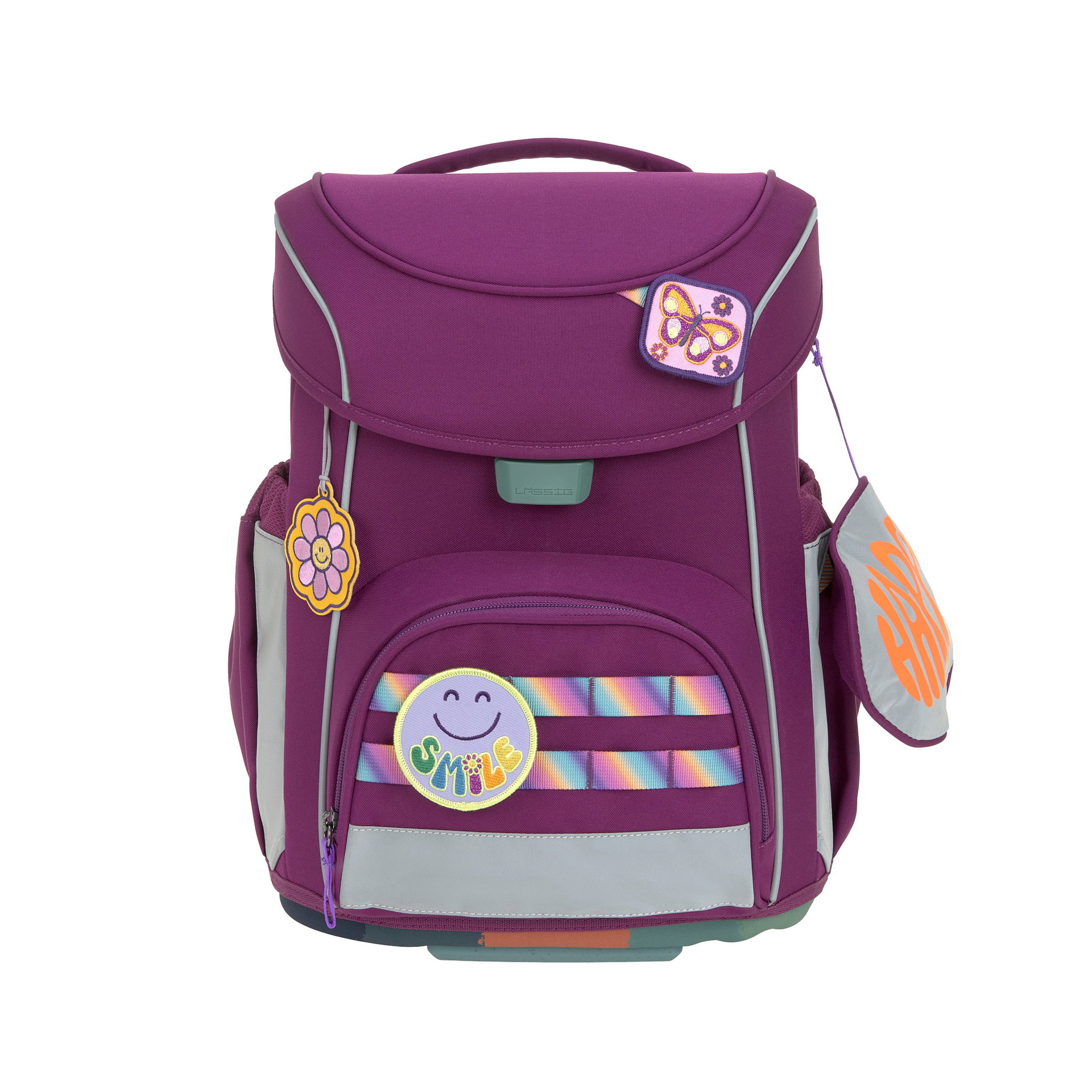 Cartable scolaire (7 pcs) Slim - Unique, lilas