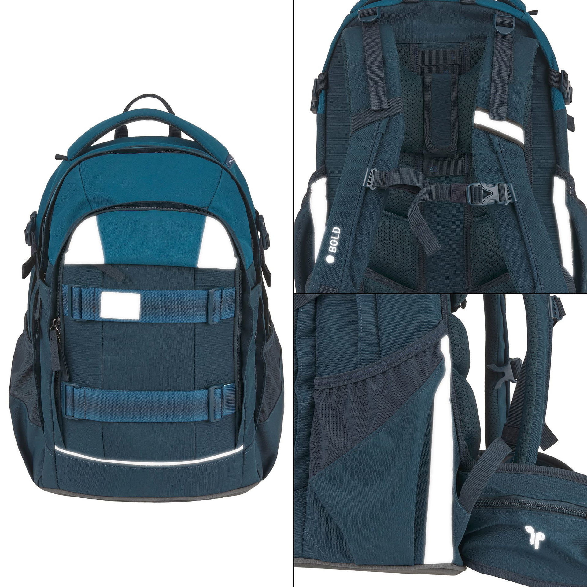 Rucksack, Rucksack, Outdoor, Netzfächer, Reflektierender Streifen, Rucksack, Rucksack, Rucksack, Mesh-Panel, Campingzubehör