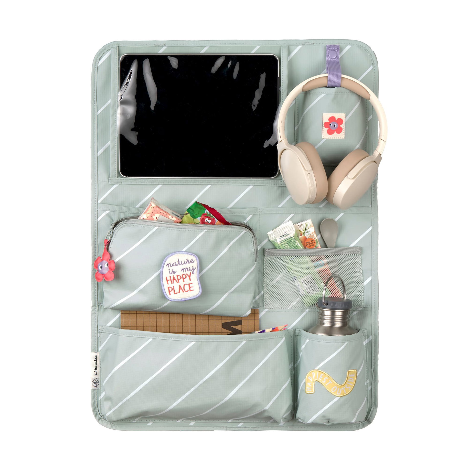 Organizer, Gleittasche, Laptopfach, Tabletentasche, Kopfhörerhalterung