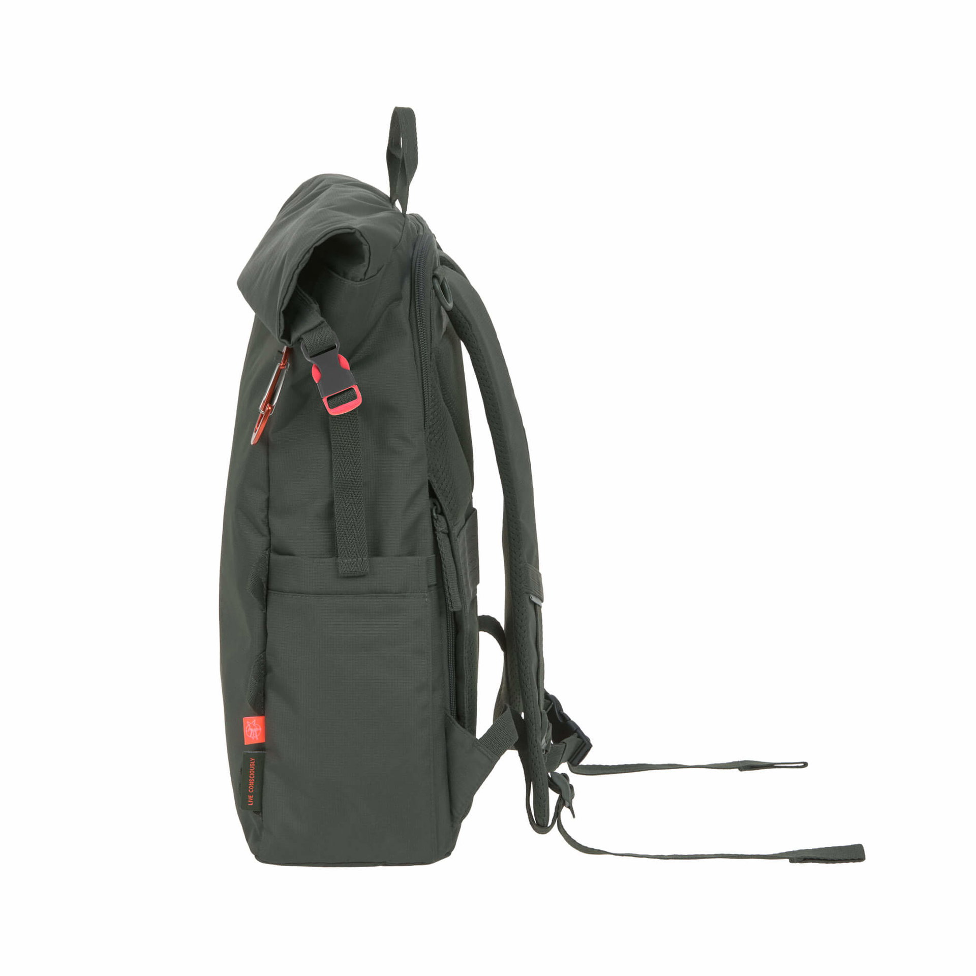 Sac à dos à langer - Outdoor Rolltop, vert foncé
