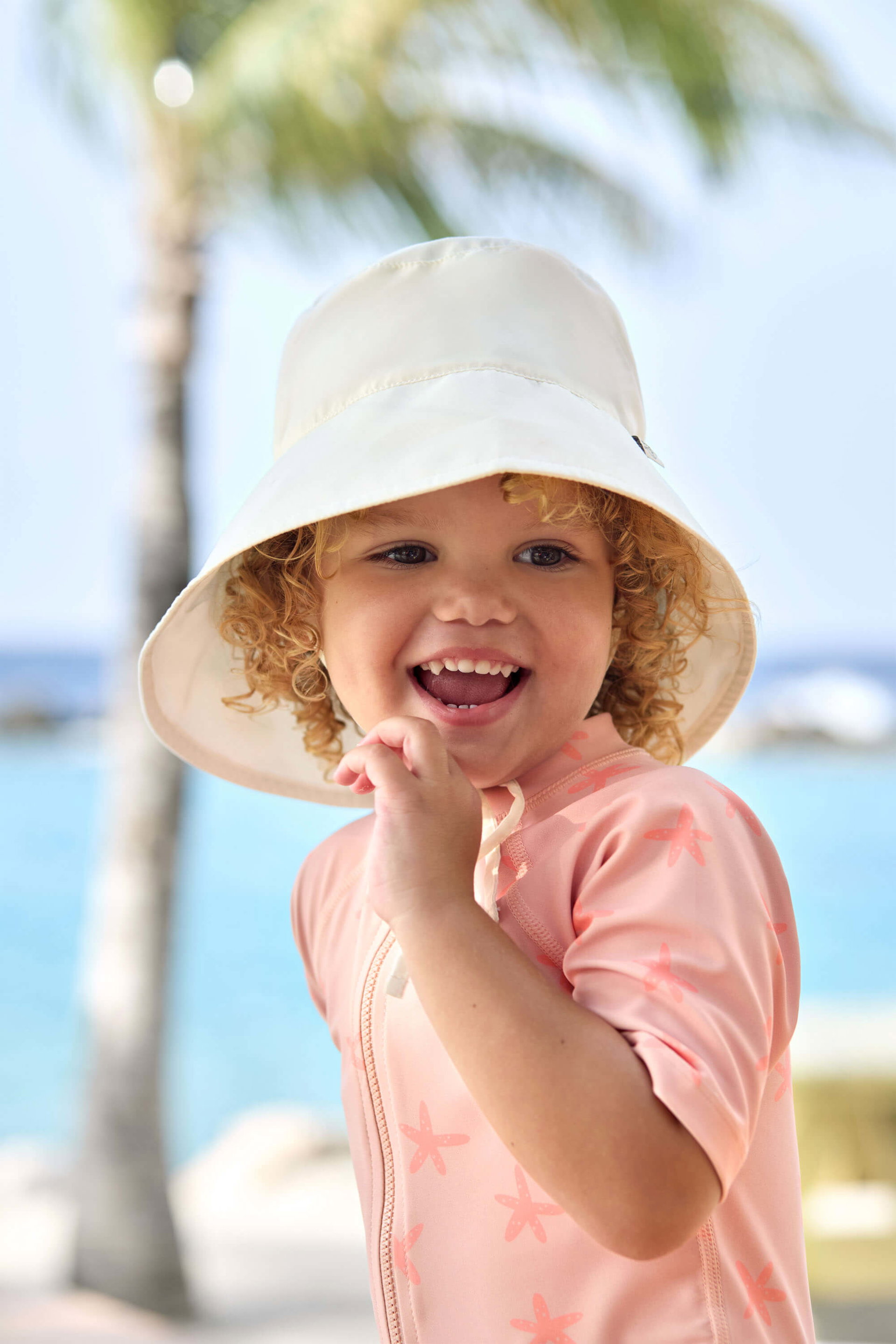Bild 5 Schwimmanzug Kinder Kurzarm (UV Schutz) - Seestern, Rosa