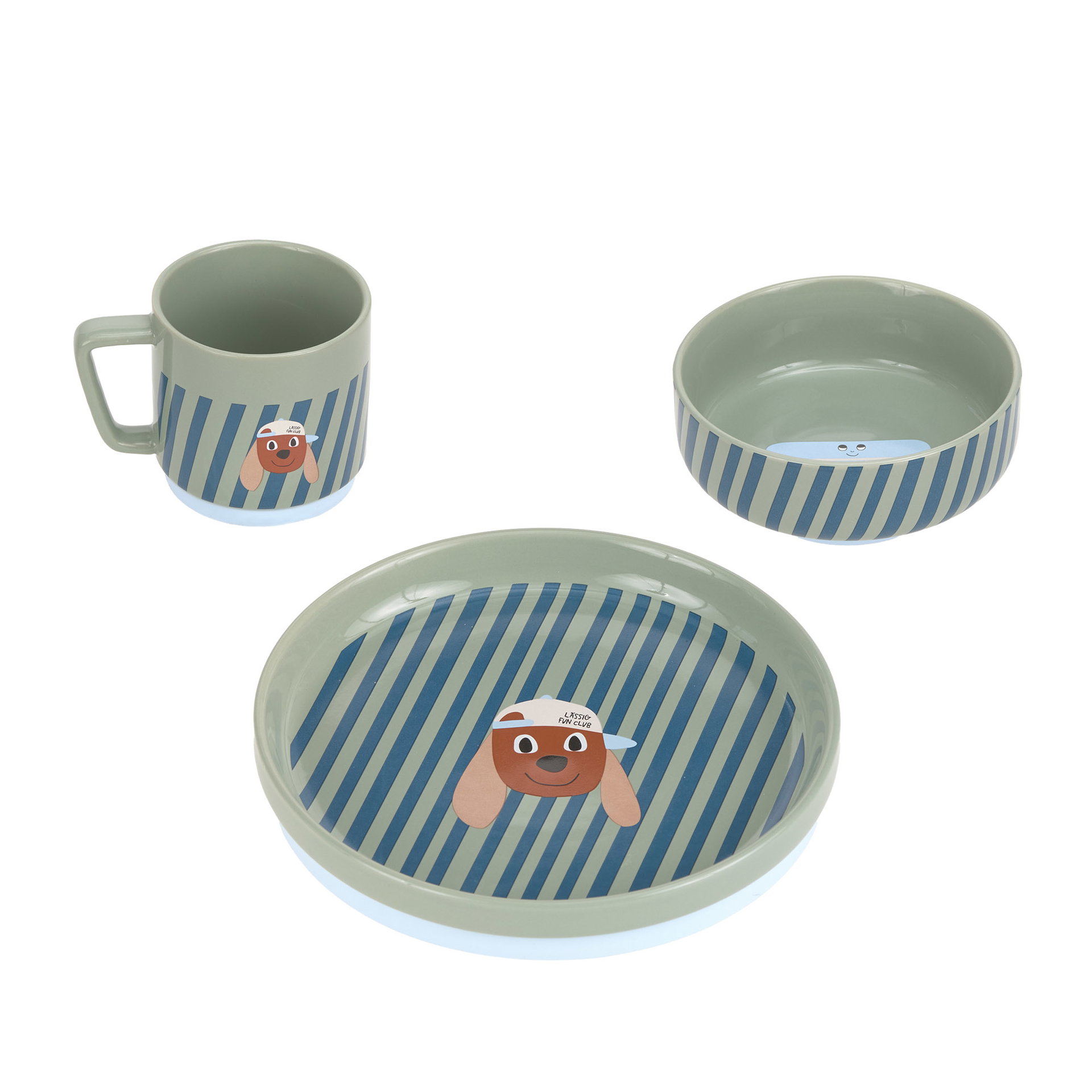 Bild 1 Dish Set Porcelain/Silicone Tiny Team Dog, Porzellan, Töpferei, Tasse, Mahlzeit, Schüssel
