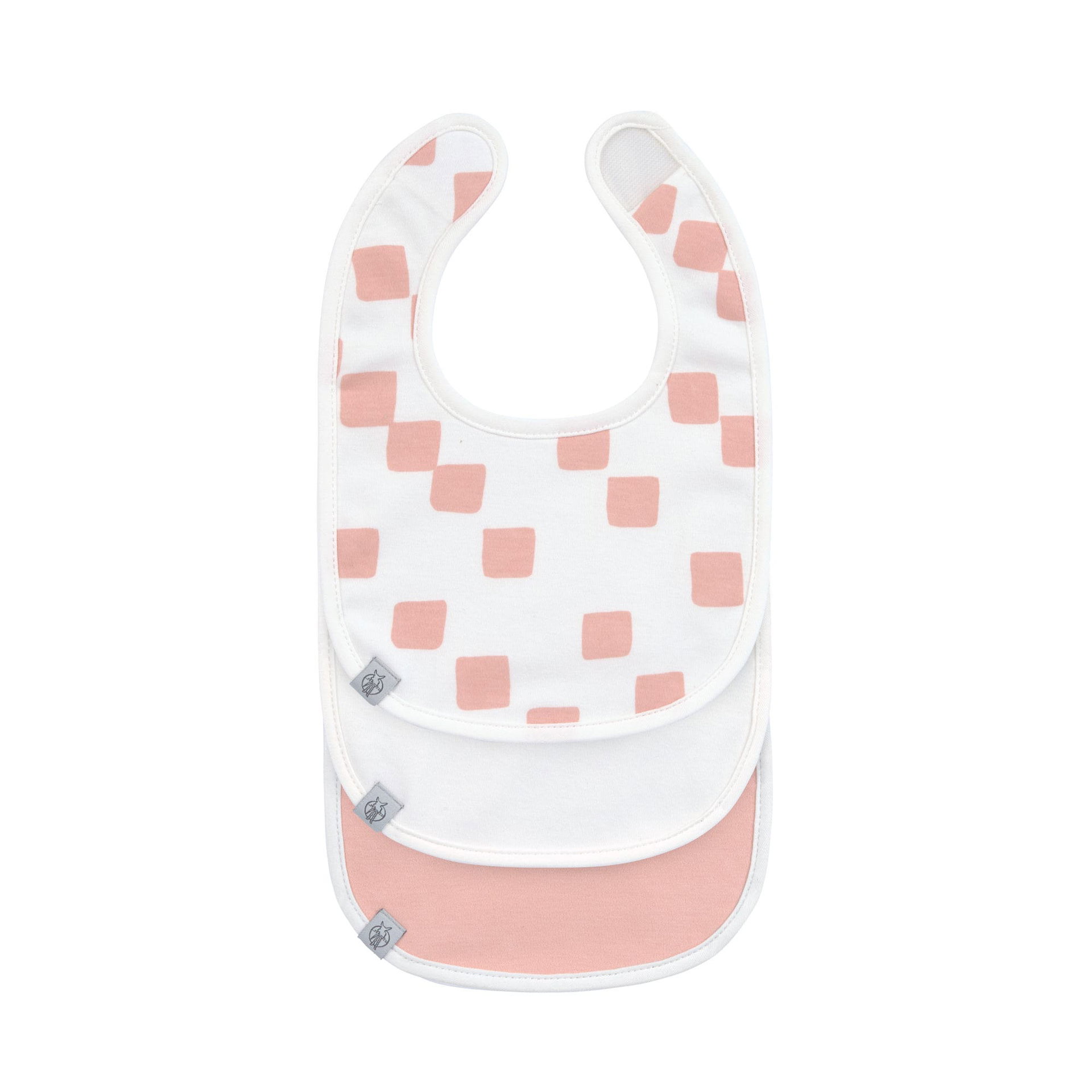 Bild 1 Newborn Bib 3 pcs GOTS Happy Fruits peach, Lätzchen, Person, Lätzchen, Person, Lätzchen, Person, Lätzchen, Person