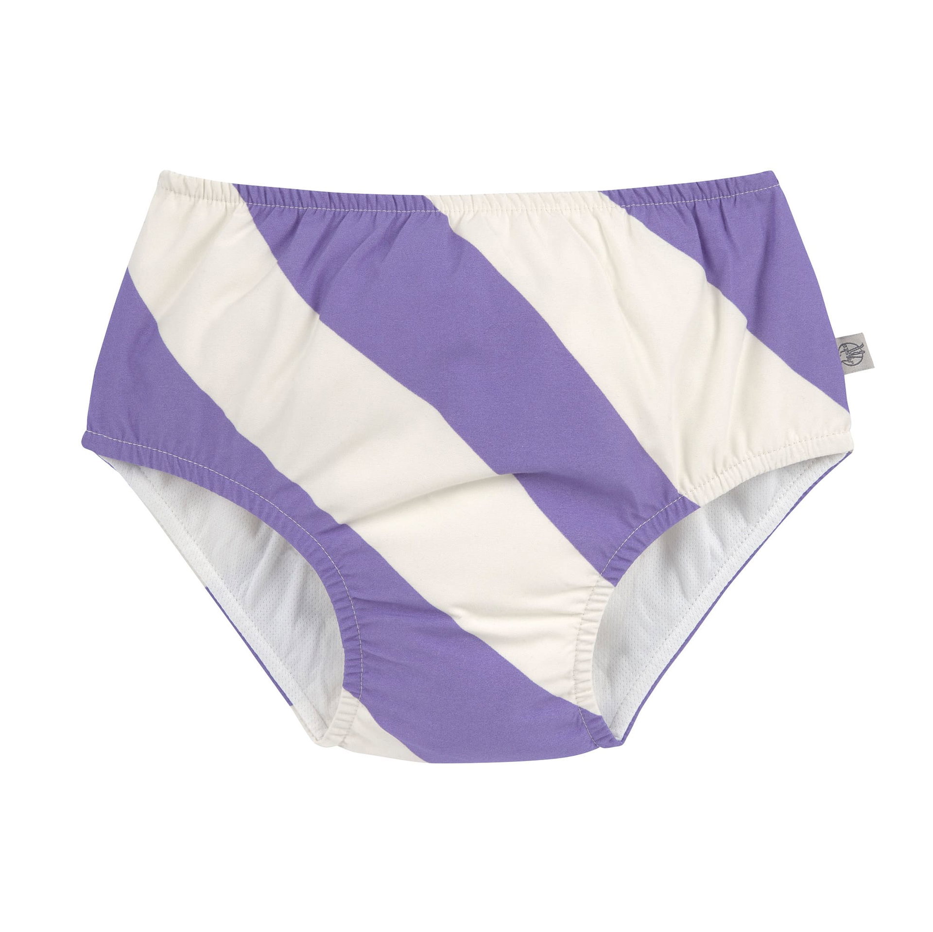 Bekleidung, Unterwäsche, Windel, Dessous, Höschen, Bikini-Unterteil, Schwimmbekleidung, Lila Streifen, Diagonales Muster, Hochgeschnittene Taille