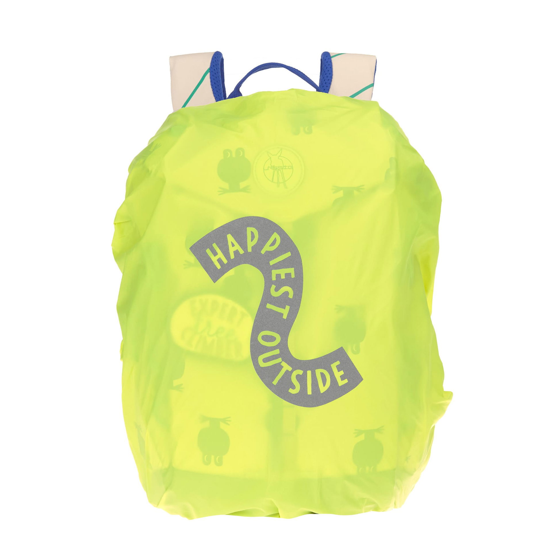 Rucksack, Neon Gelb, Rucksack mit Aufdruck, Schulrucksack, Hundemotiv