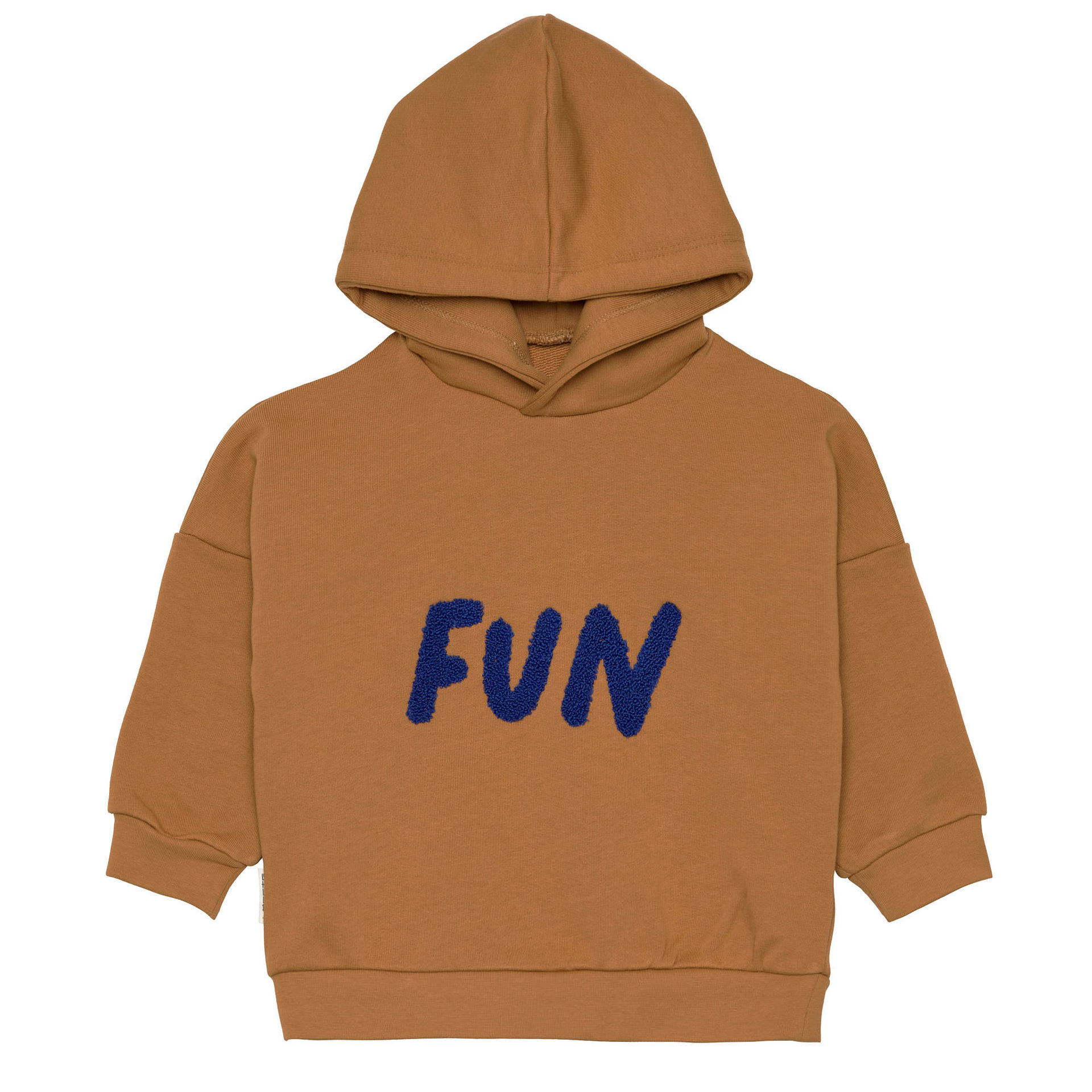 Kids Hoodie Bio Cotton, Little Gang, Fun caramel