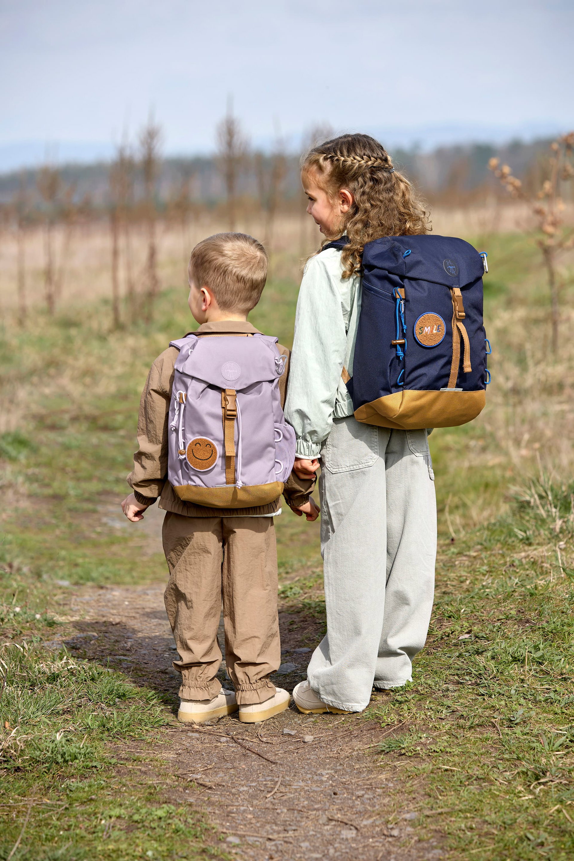 LÄSSIG Kinderrugzak, kleuterschoolrugzak, wandelrugzak, waterafstotend, vanaf 3 jaar, 9 liter, mini outdoor rugzak, bruin, X-Small, Kinderrugzak