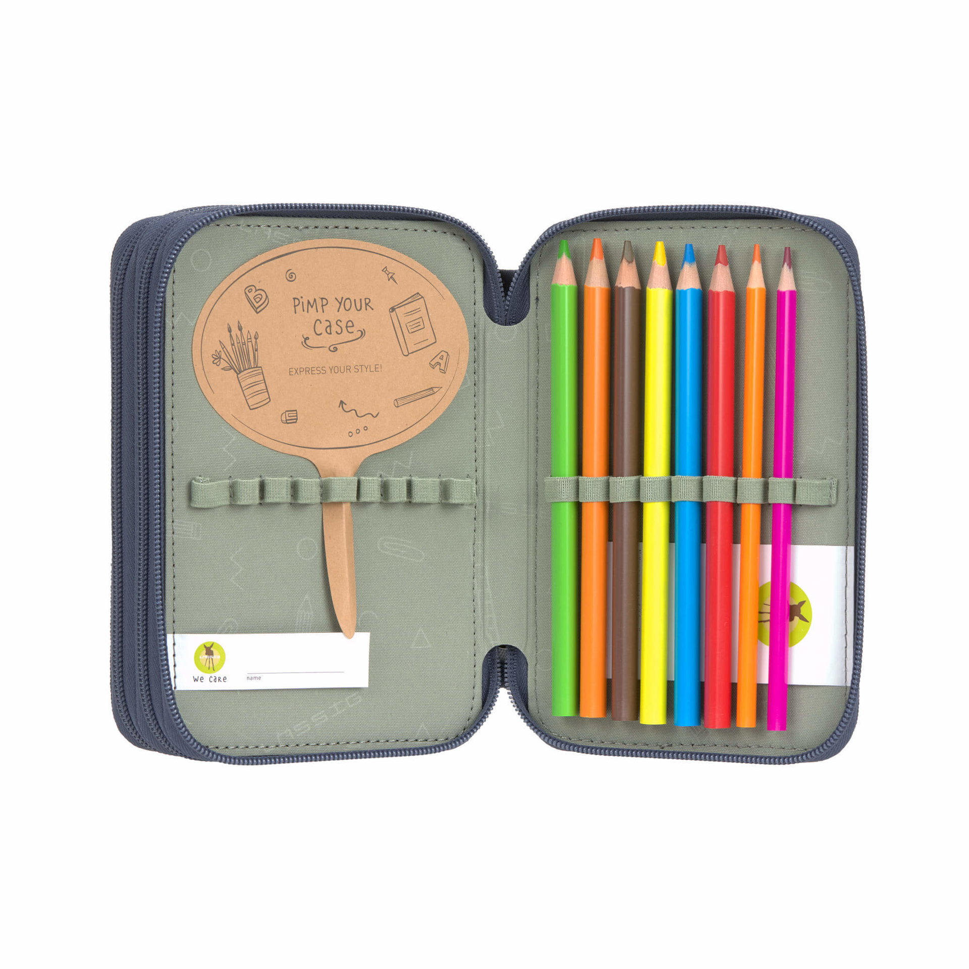 Schulpens set, Buntstifte, Etui, Kunstset, Farbstifte