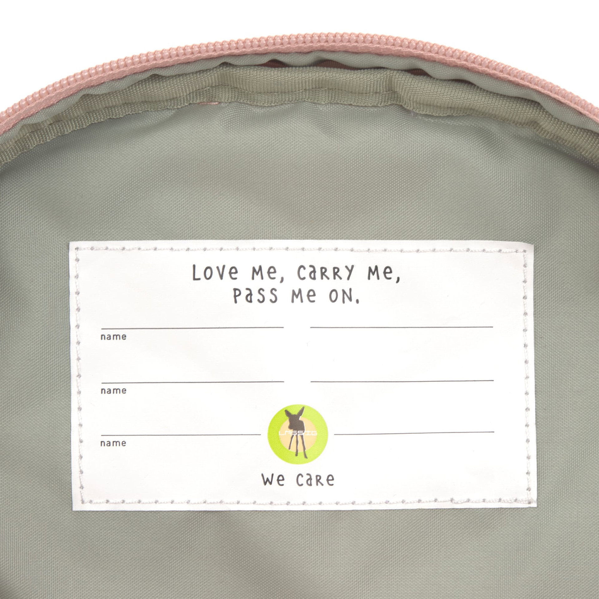 Bild 7 Kindergartenrucksack Mini - Pattern Party, Rosa, Text