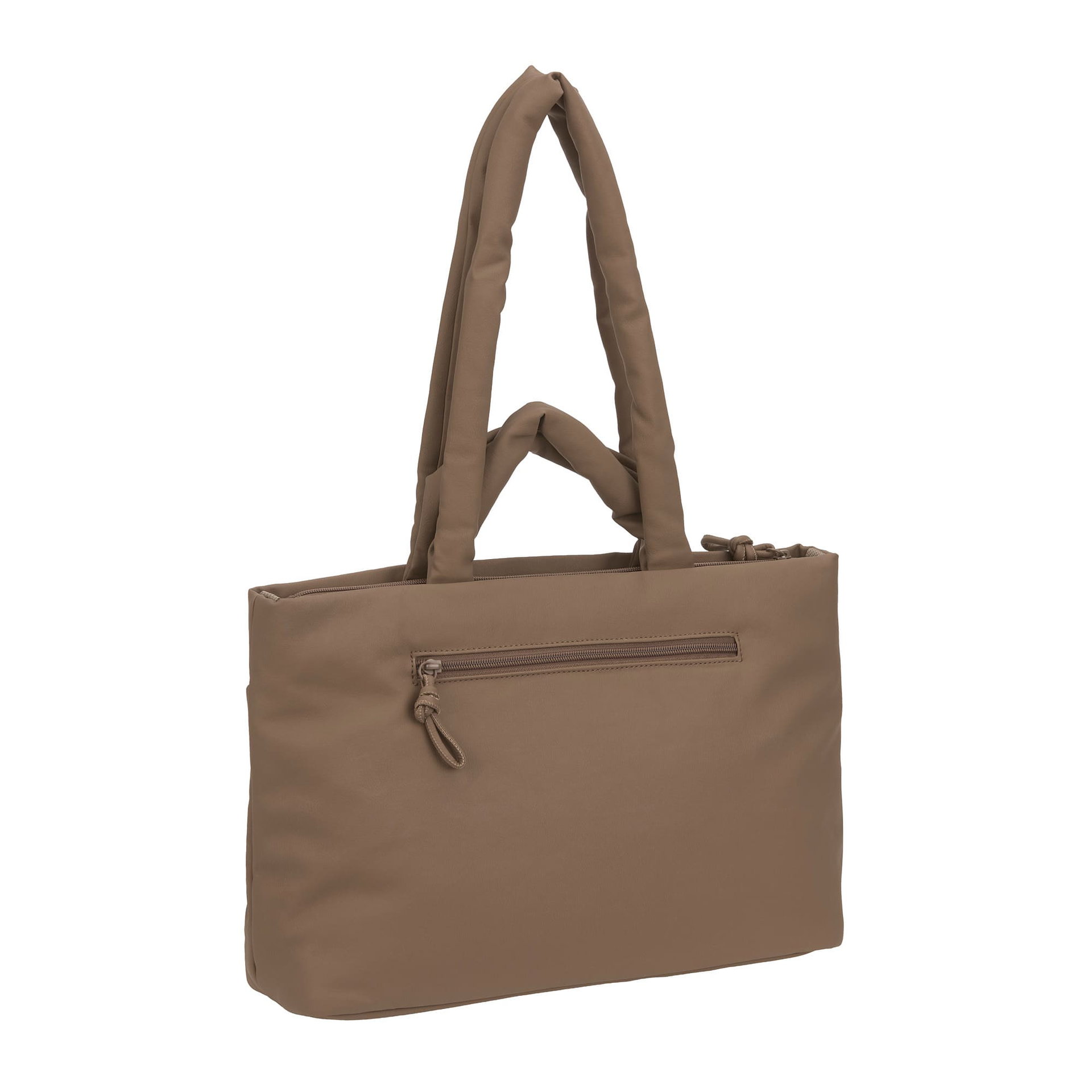 Tasche, Handtasche, Reißverschluss, Knopflose Tasche, Beige