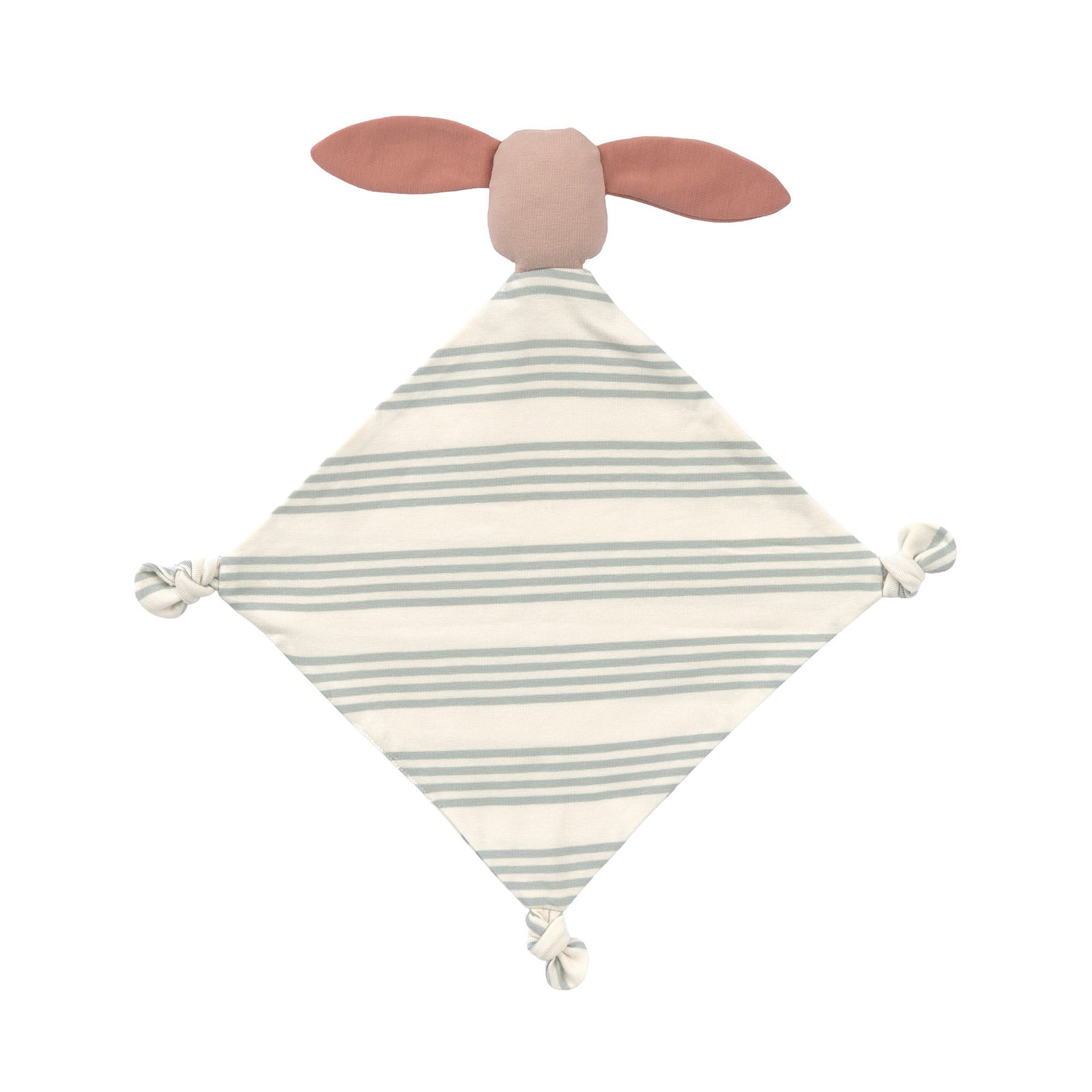 baby comforter, bandana, gestreifter quadrat, weiches spielzeug, geknotete ecken