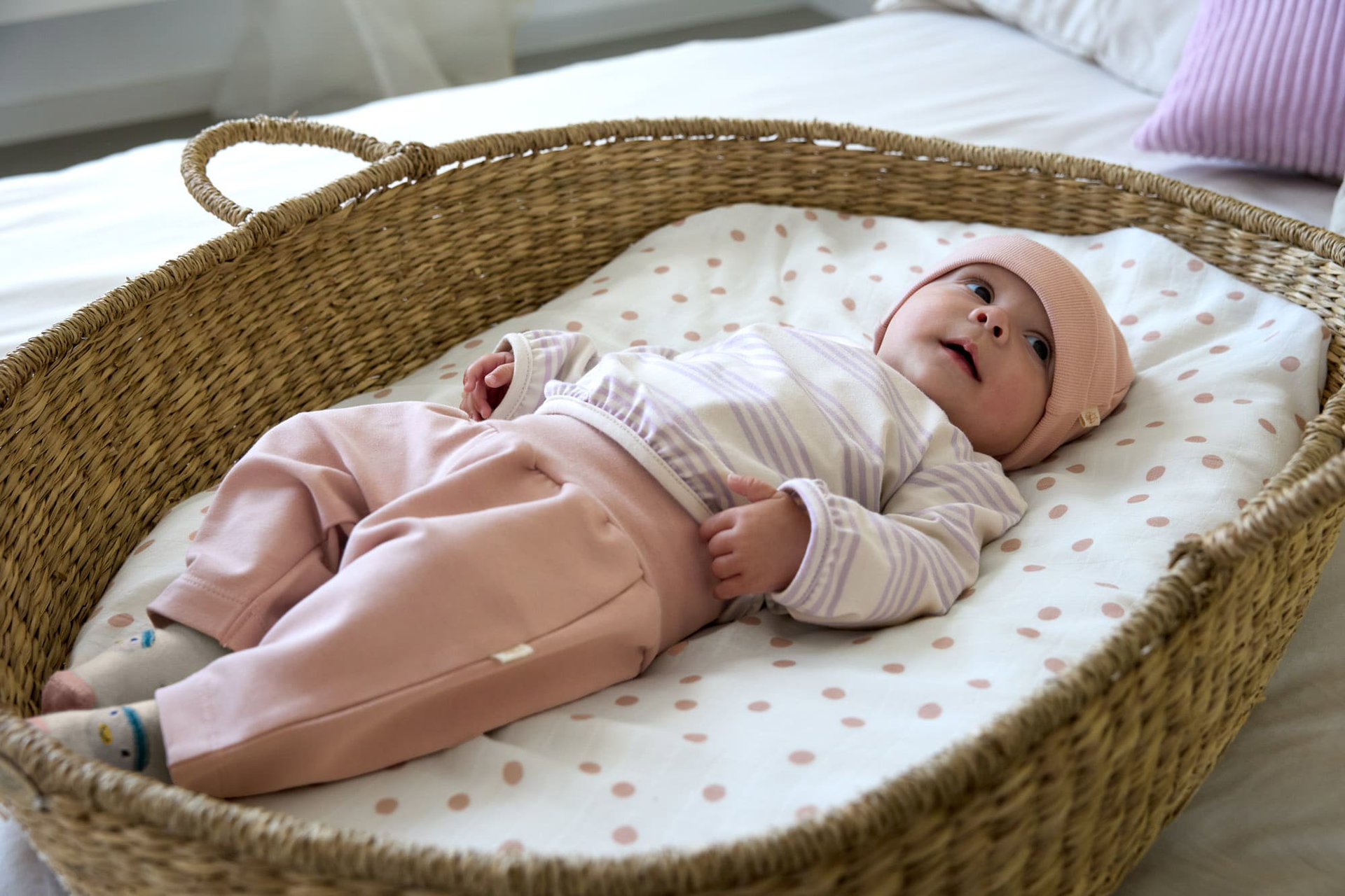 Baby, Person, Bett für Säuglinge