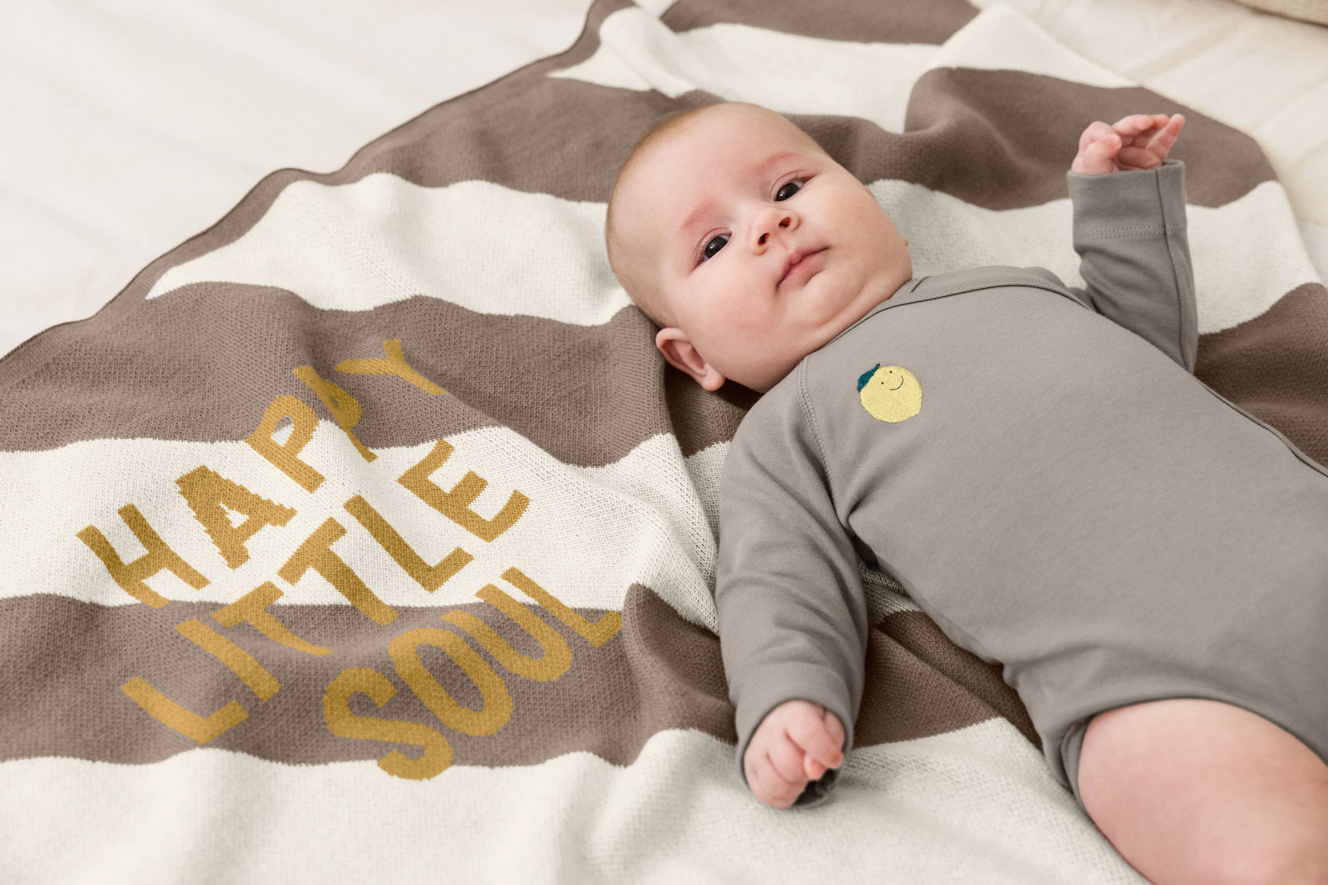 Gesicht, Person, Portrait, Baby, Decke