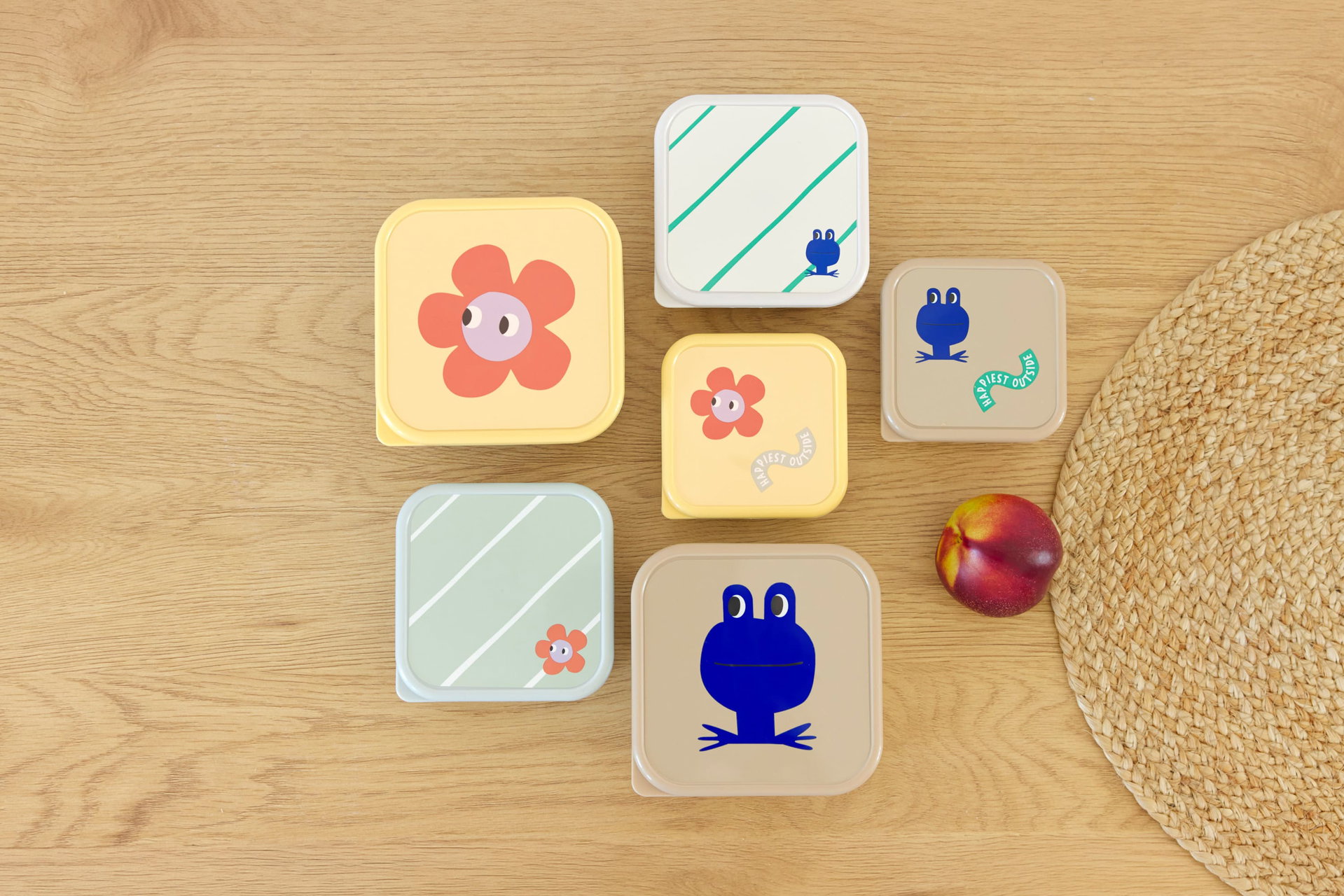 Lunchbox, Kinder, Teedose, Snackbox, Quadratisches Behältnis