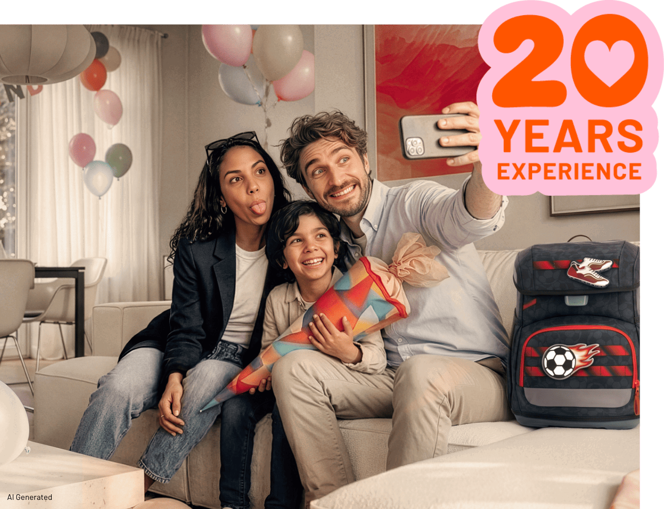 Geschenkverpackung, Präsentation, Wohnzimmer, Familie, 20 Jahre Erfahrung